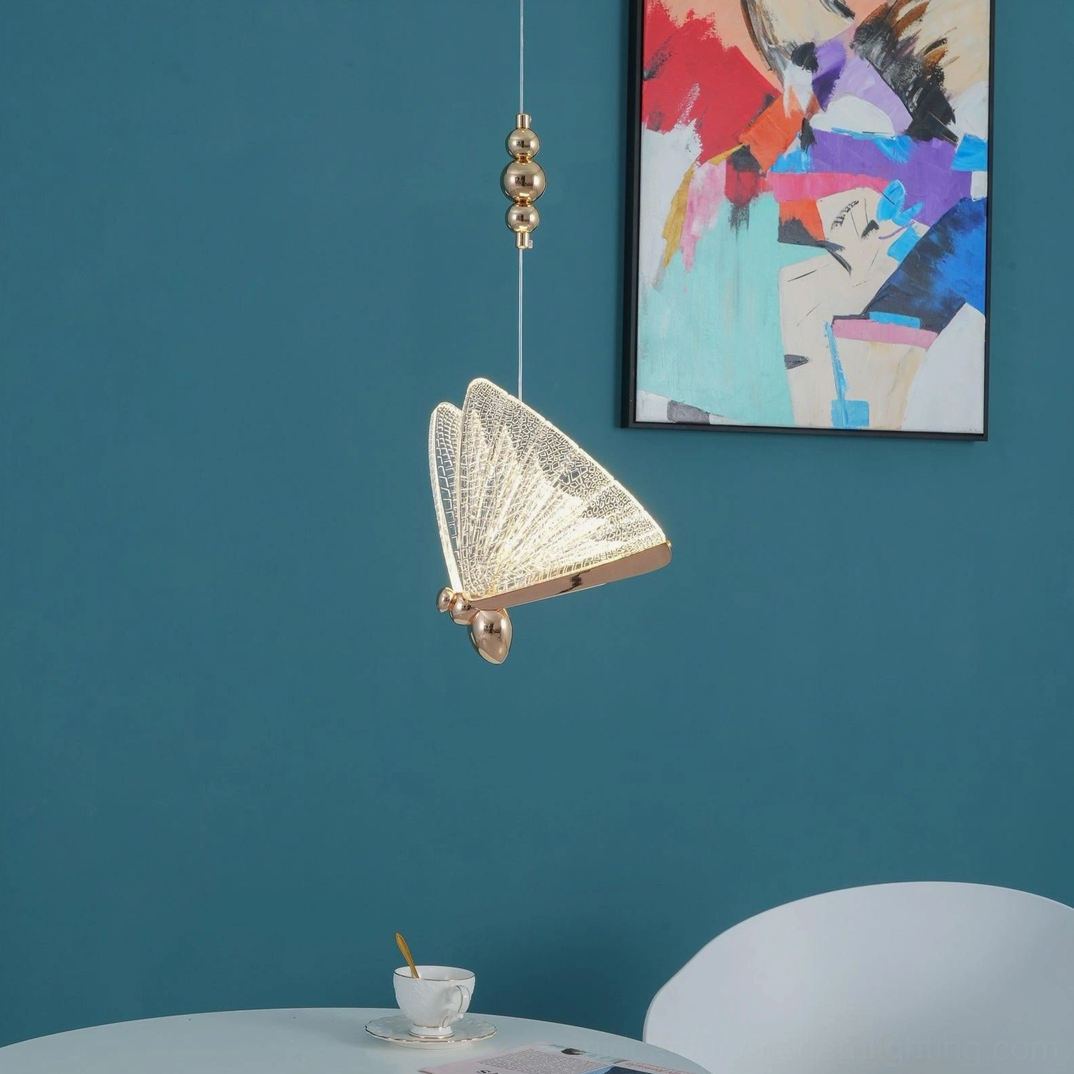 Butterfly pendant light interior design application