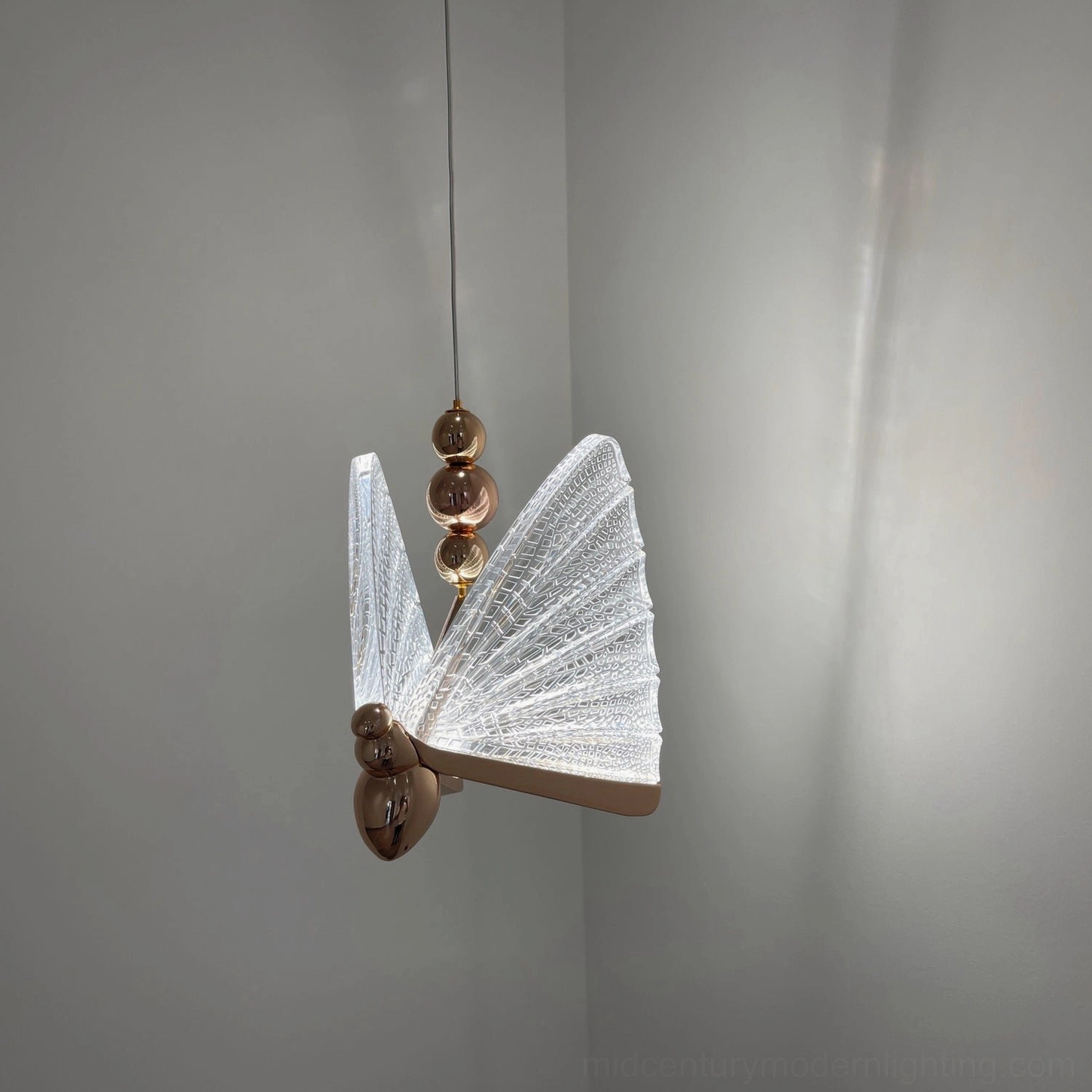Butterfly pendant light complete product configuration