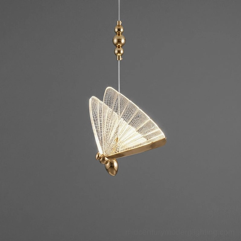 Butterfly pendant light product showcase view