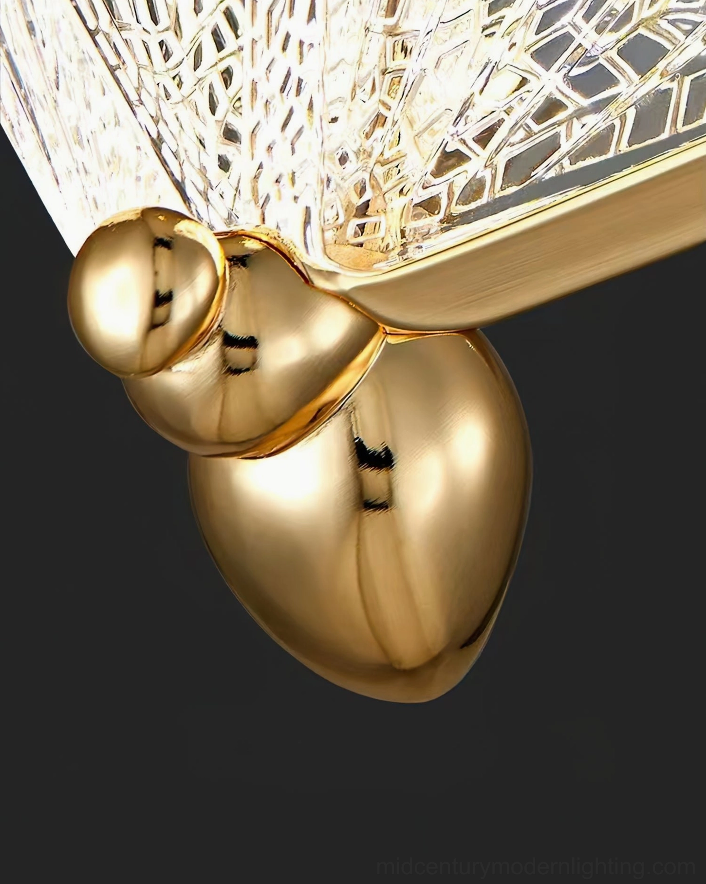Butterfly pendant light square canopy configuration
