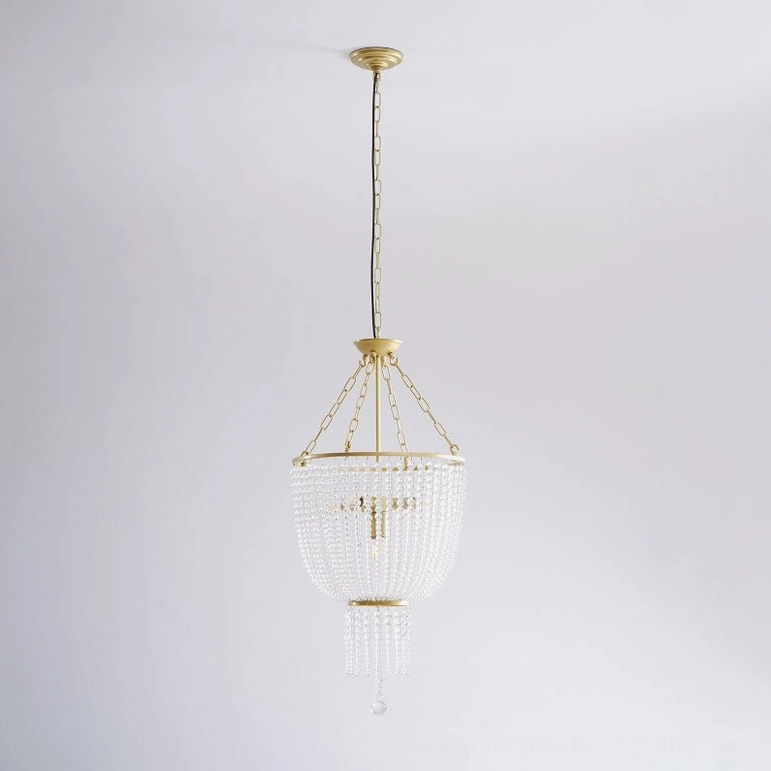 Campana crystal chandelier 50cm diameter 80cm height, nine E14 bulb socket, gold brass finish