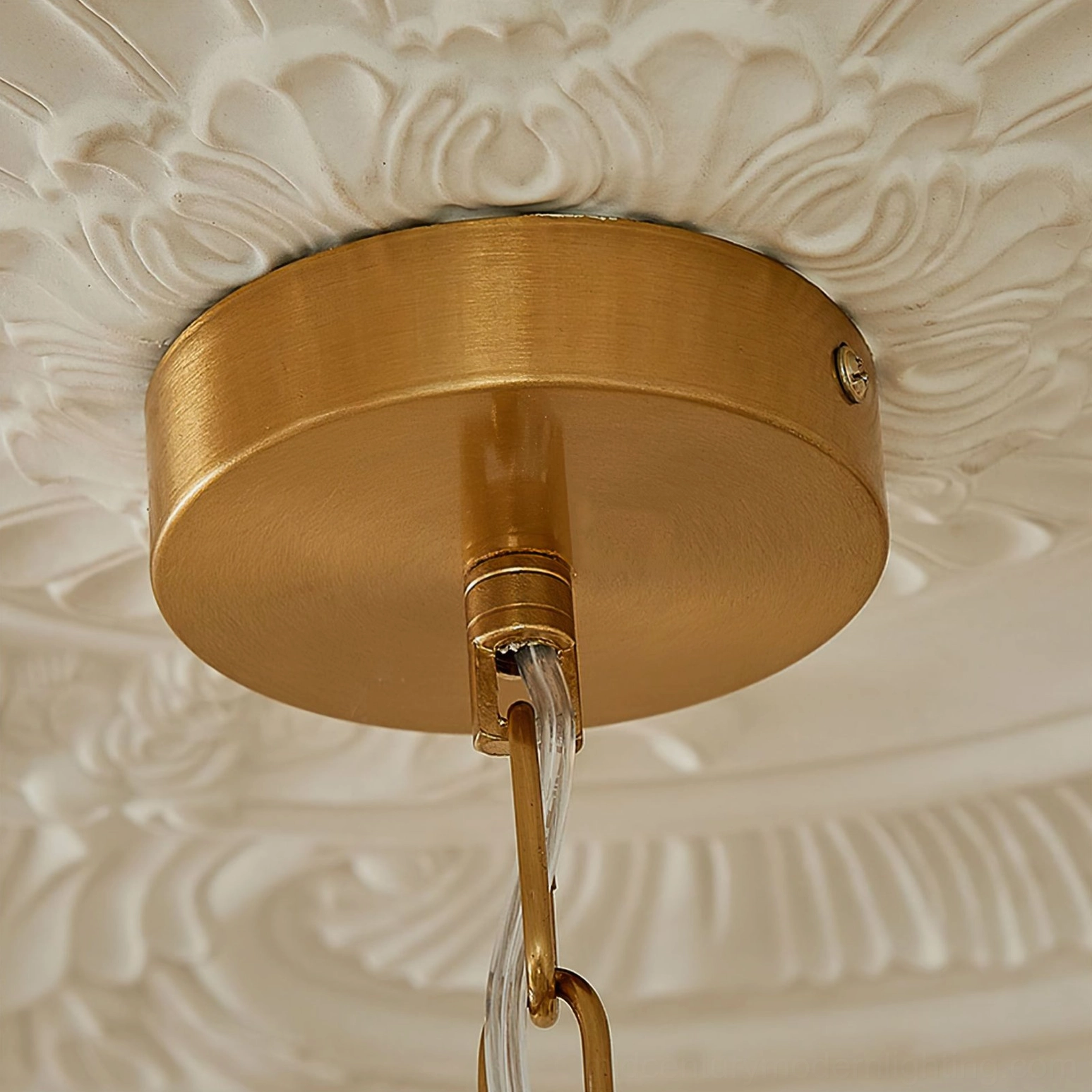 Capiz shell chandelier variant showing shell arrangement pattern and how light disperses through tiered pendant design