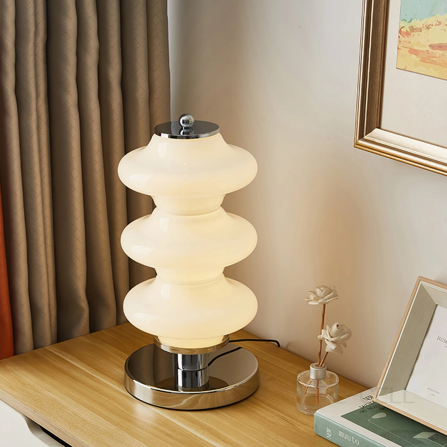 Carlo midcentury modern table lamp versatile styling potential in contemporary home interior design setting