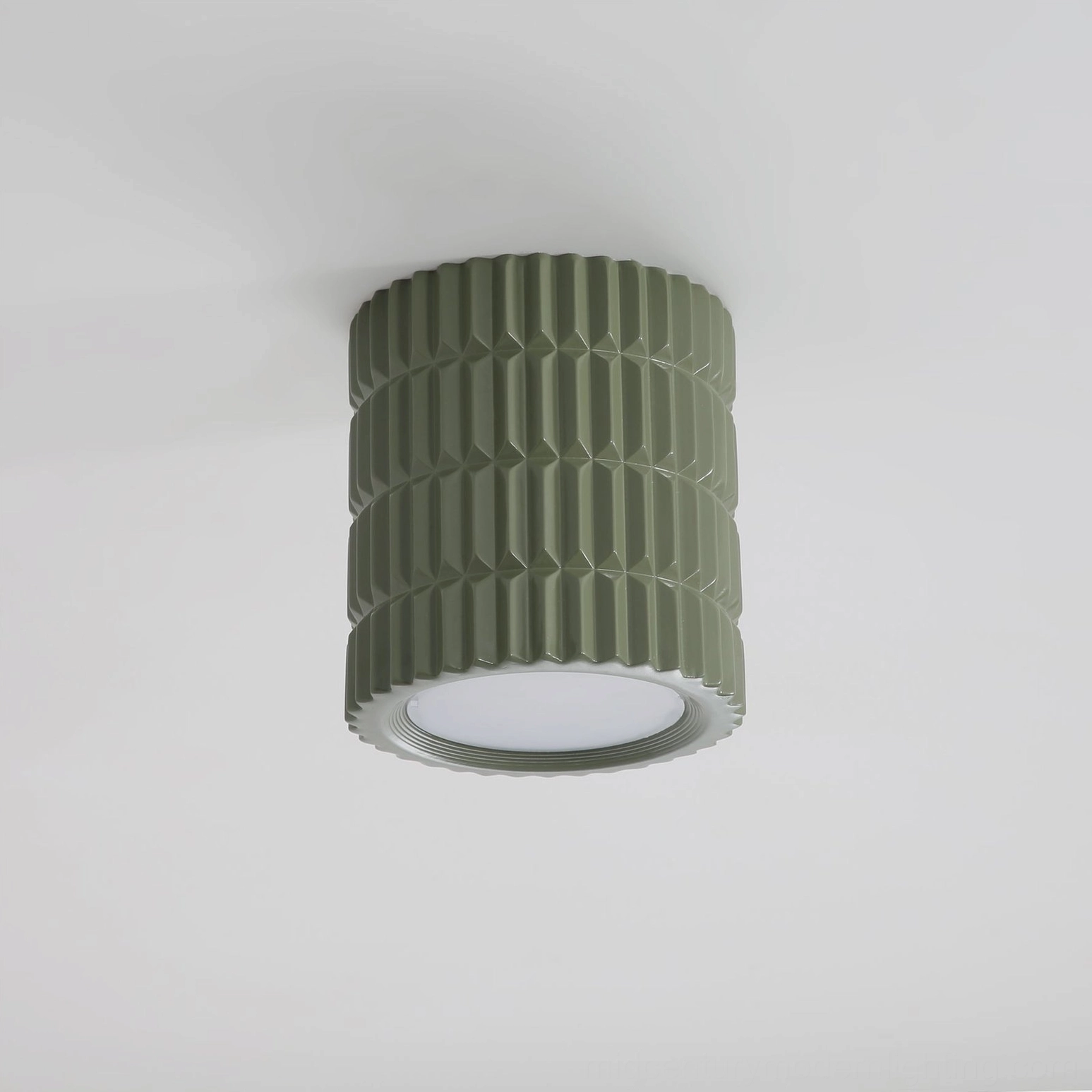Carran fluted lamp cool white light temperature, focused illumination modern ceiling design