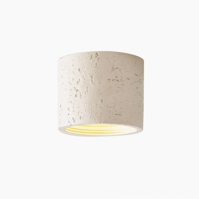 Carso compact model set of 5, white yellow handmade composite pendants