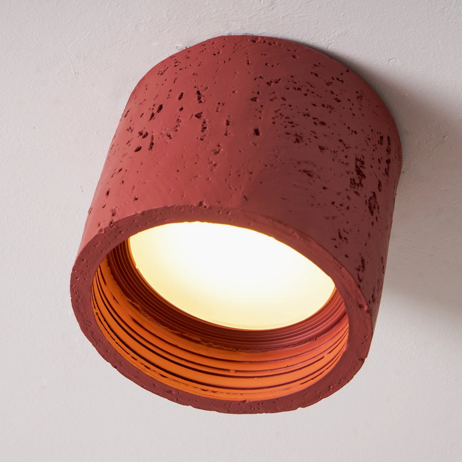 Carso pendant lamp installed above dining table, warm ambient lighting