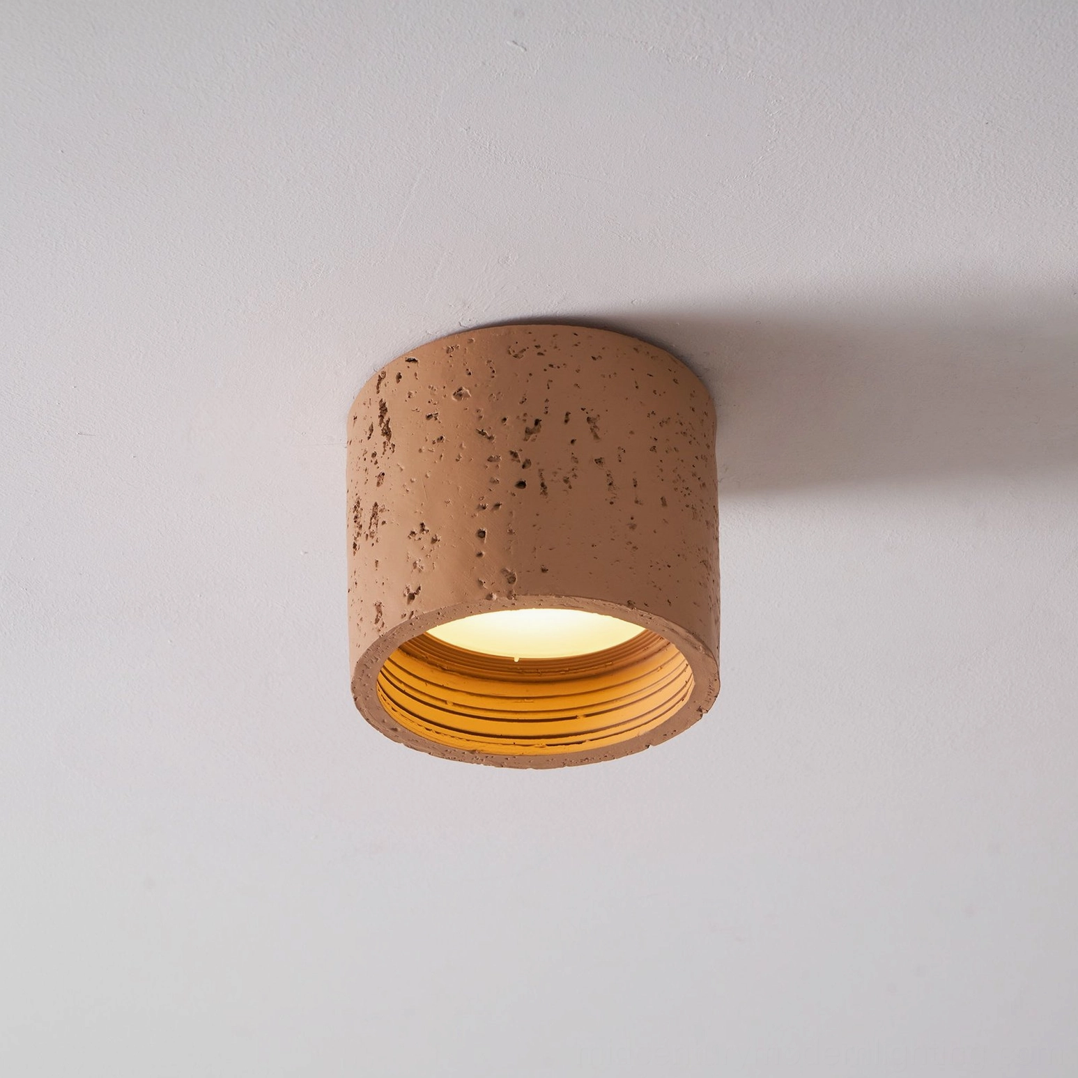 Carso elongated model pendant light, Italian karst-inspired artisan design