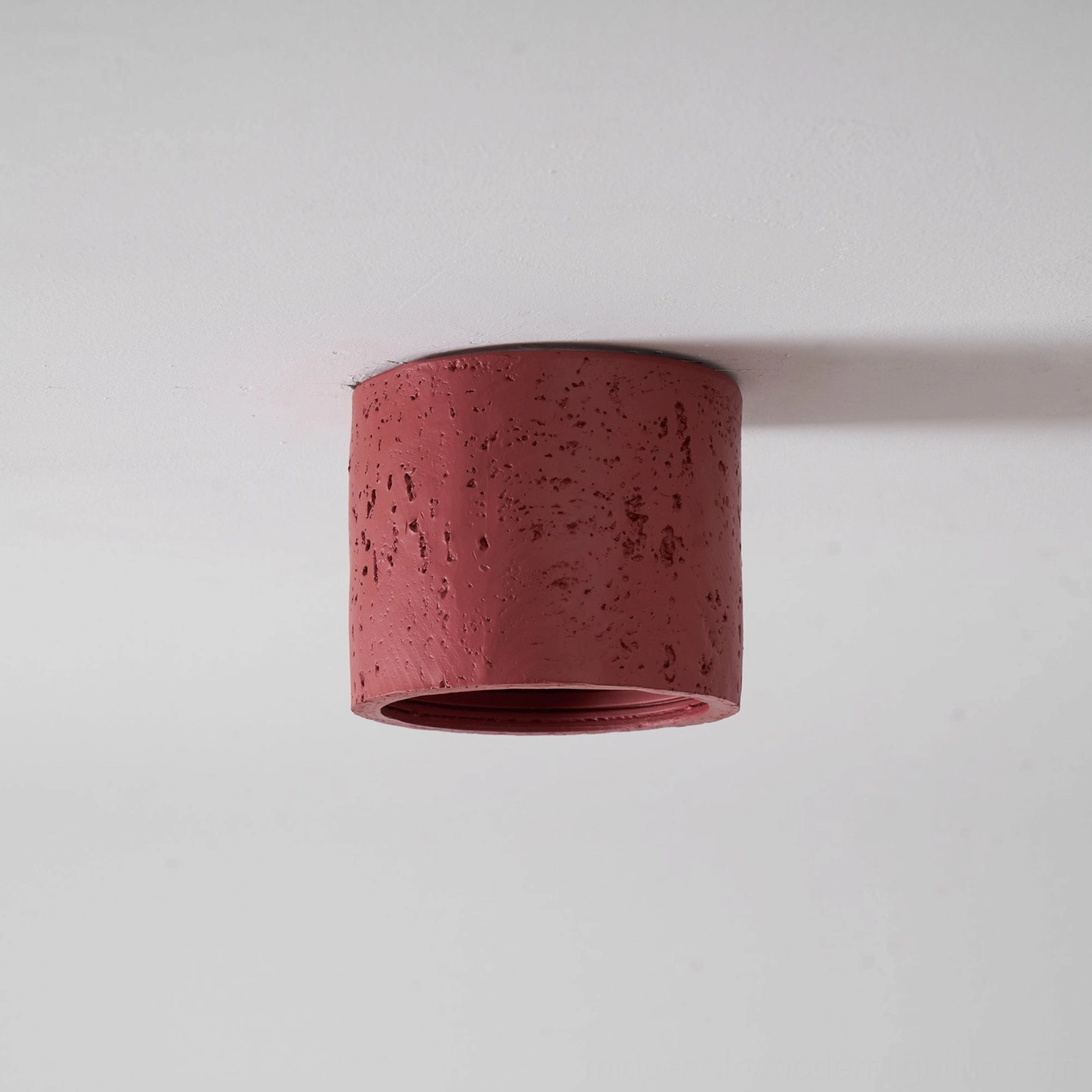 Carso ceiling pendant light fixture detail, artisan handmade surface texture