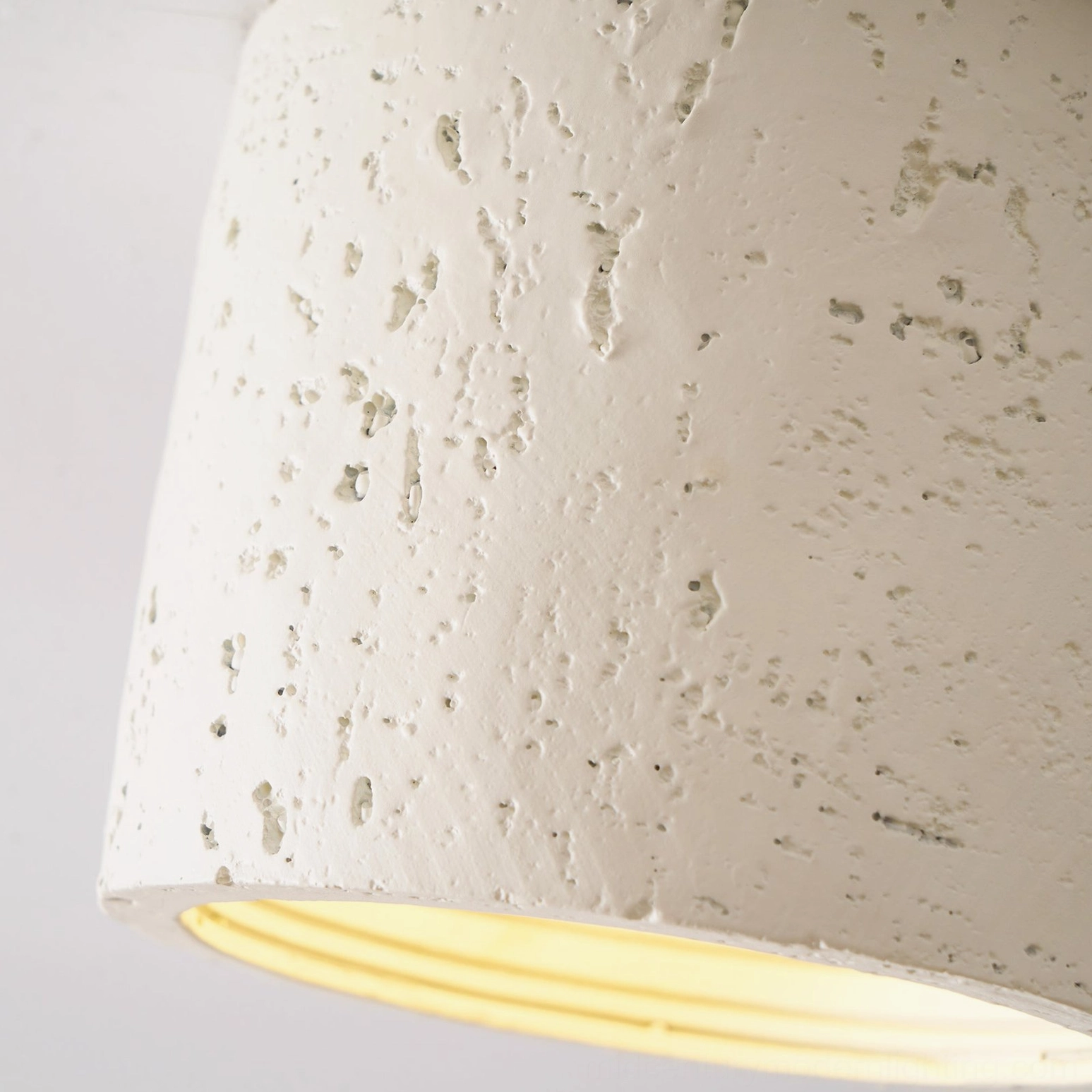 Carso handcrafted composite pendant lamp, four finish color options displayed