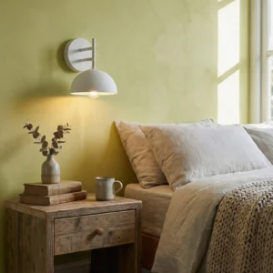 Castle Wall Light white retro sconce bedroom bedside installation side angle cozy decor