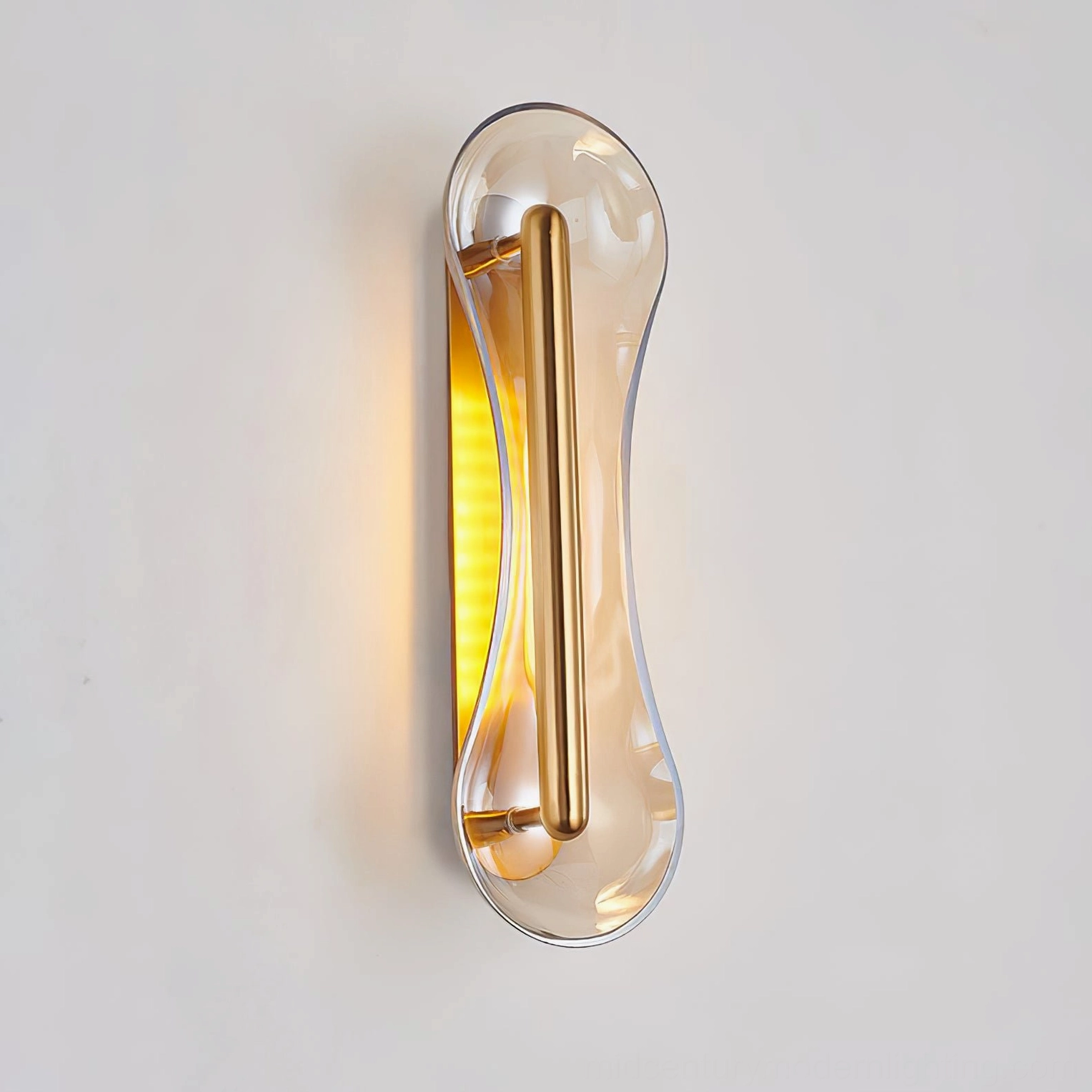 Contemporary bedroom interior design featuring Cell Wall Lamp as accent lighting above bedside creating warm ambiance
