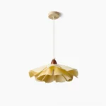 Cenia flower pendant light single model front view on minimalist background