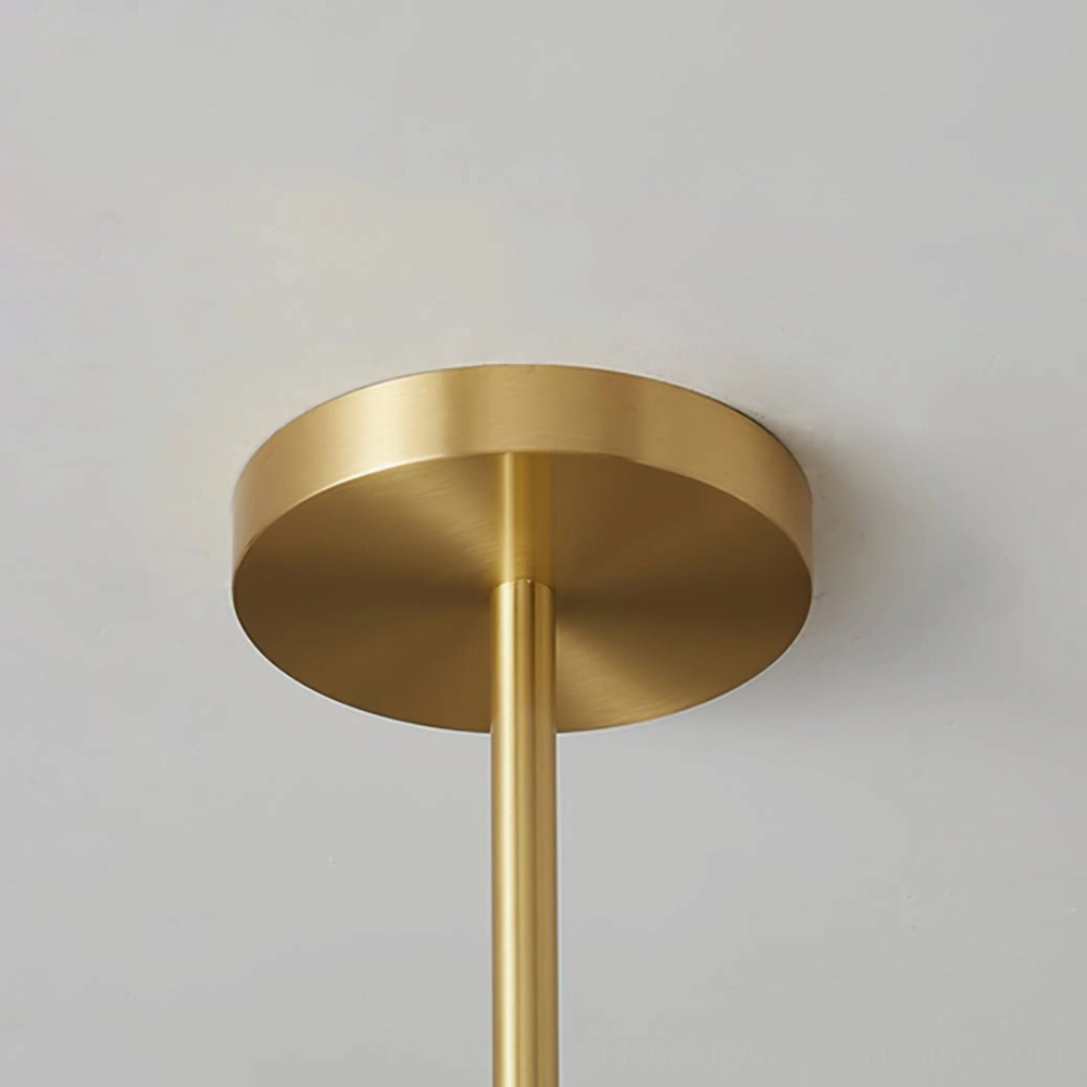 Chandelier ceiling canopy direct front view polished brass gold finish mounting hardware