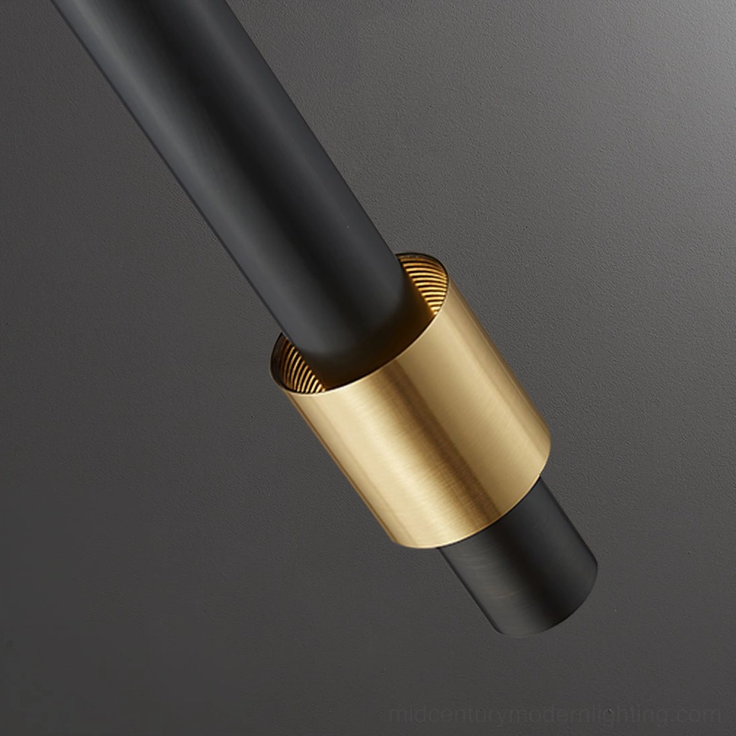 Cicada LED pendant lamp installation showing hanging design and cylindrical silhouette