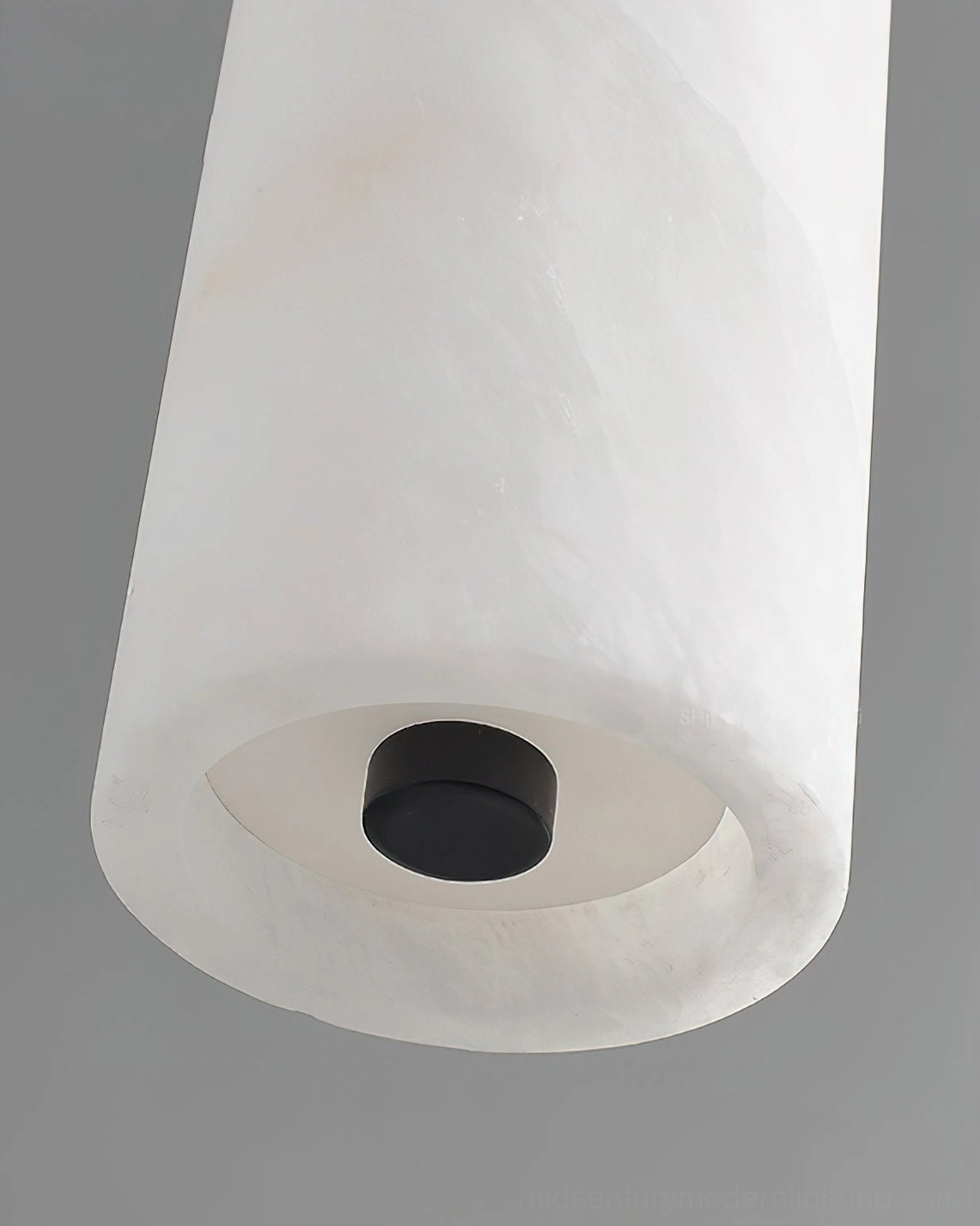 Cirio alabaster lamp shade interior smooth texture natural stone bottom view