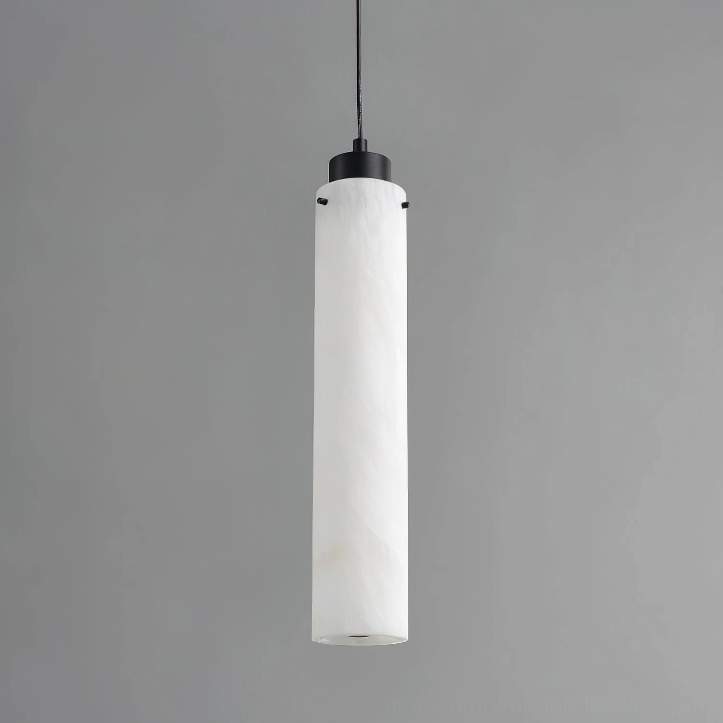 Cirio alabaster pendant lamp elongated vertical stone shade modern minimalist design