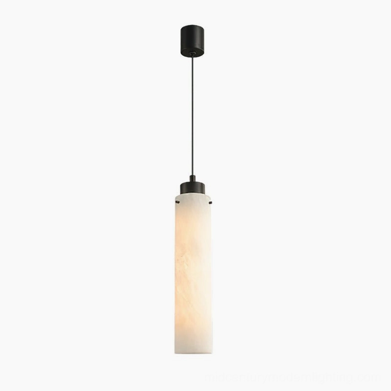 Cirio alabaster pendant lamp large size sculptural natural stone ceiling fixture