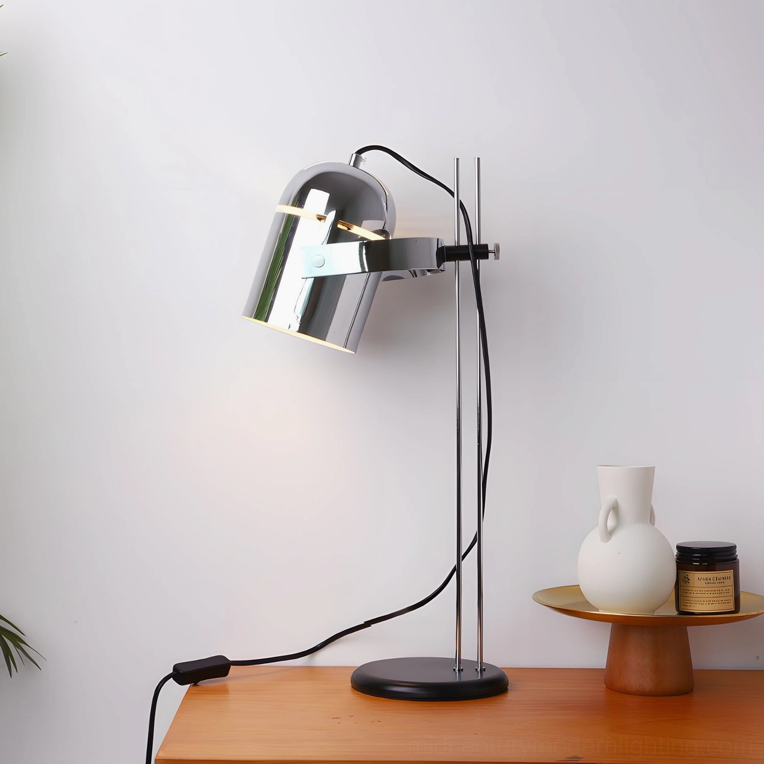Combi adjustable table lamp detail view mechanism articulation