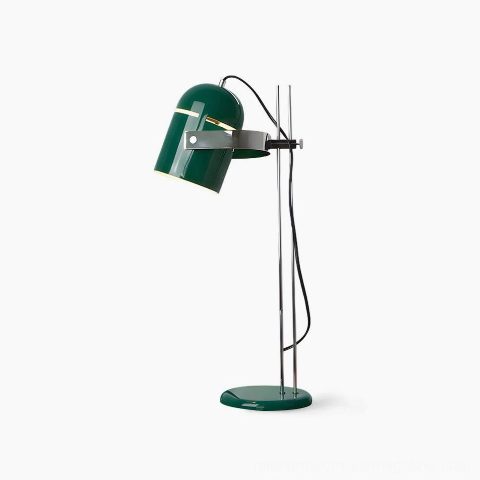Combi adjustable table lamp green front studio view mid-century modern design