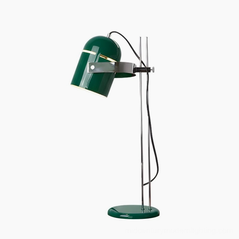 Green adjustable table lamp styling interior design accent