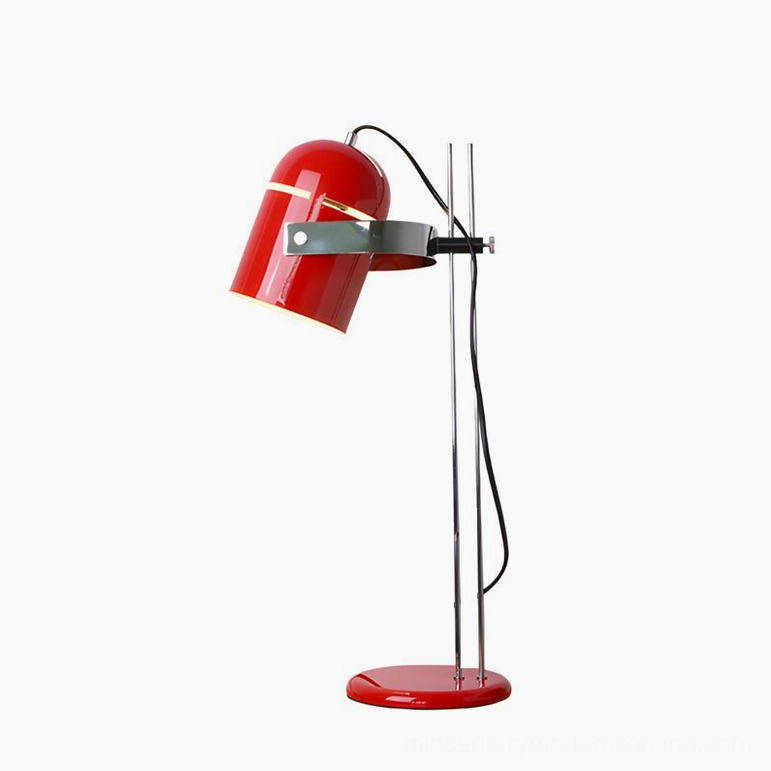 Red adjustable Combi table lamp full product view