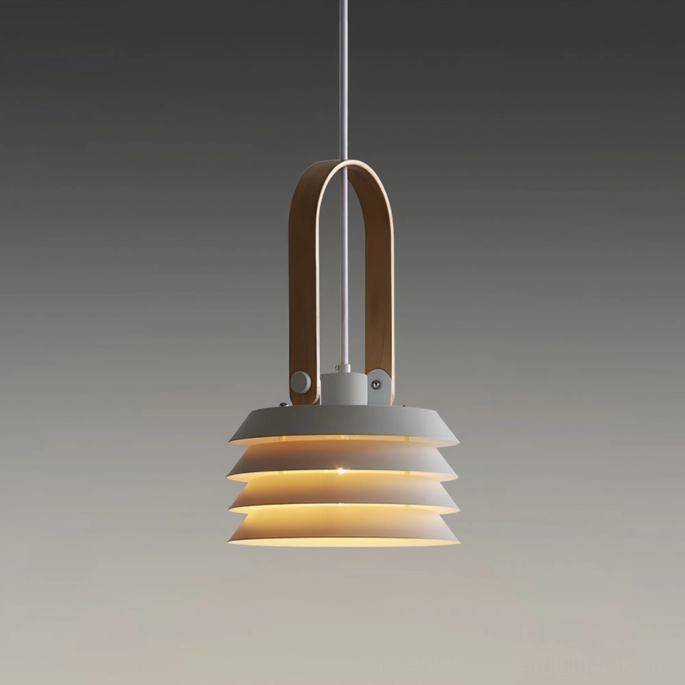 Compact honeycomb lantern pendant (13.4 inches height) minimalist design warm light diffusion