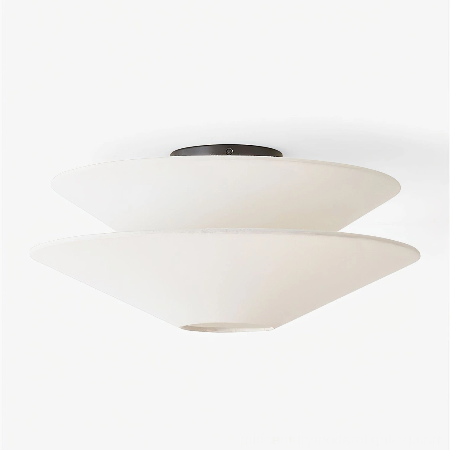 Cono mid-century modern conical ceiling lamp three-quarter view minimalist design aesthetic
