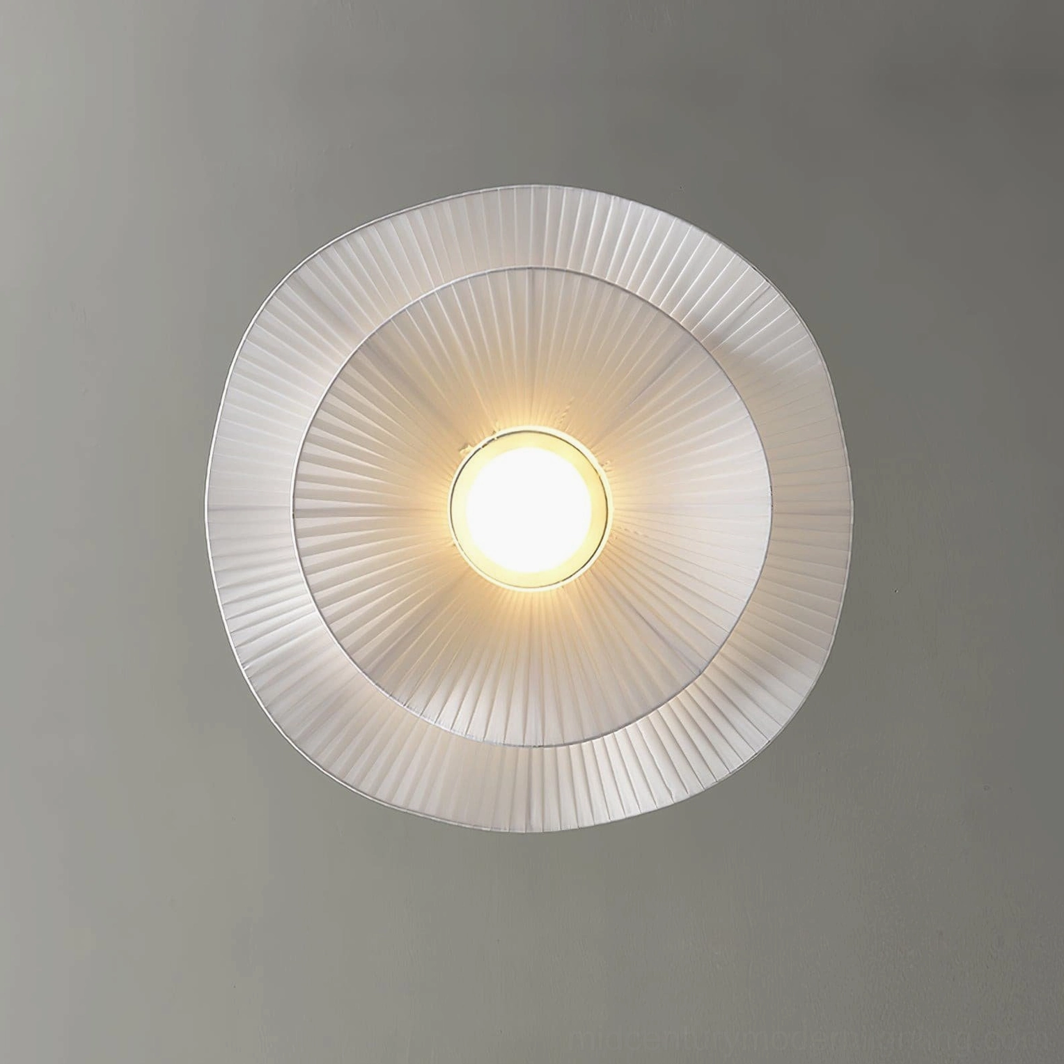 Contemporary cloud pendant lamp design front view minimalist Nordic aesthetic white