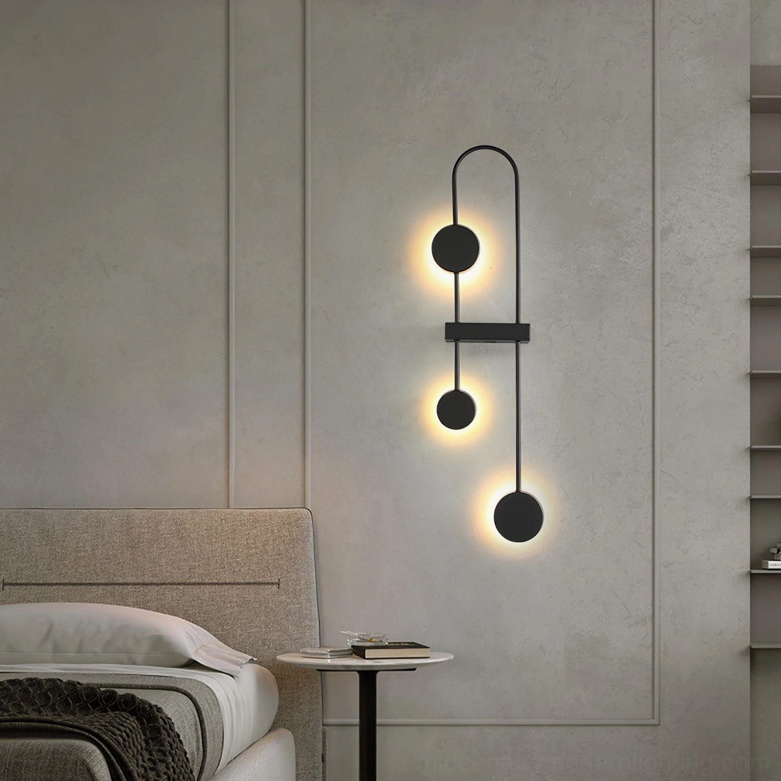Contemporary wall-mounted geometric light fixture with integrated LED and modern minimalist design
