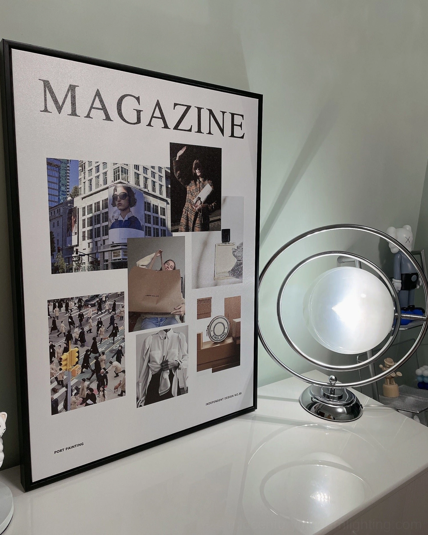 Contemporary planet lamp ambient illumination frosted glass diffusion technology