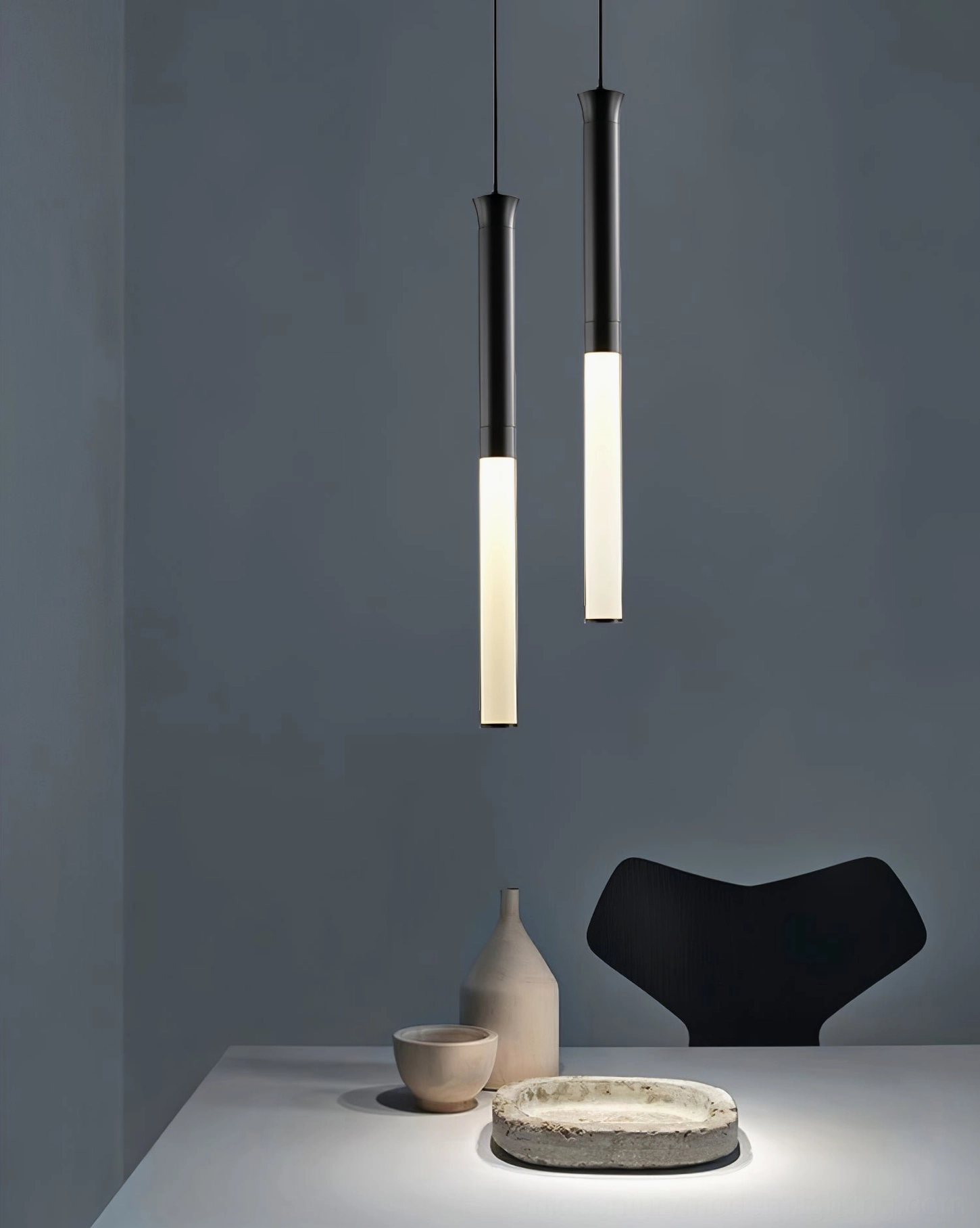 Contemporary Stick LED pendant light fixture showing integrated LED technology and dual-tone design