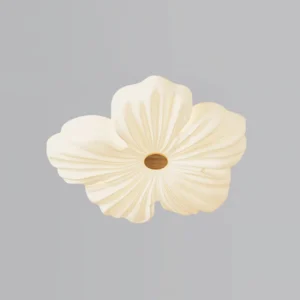 Cream Flower Ceiling Lamp – all five configurations displayed, single-head round and multi-head oval bar arrangements, product comparison