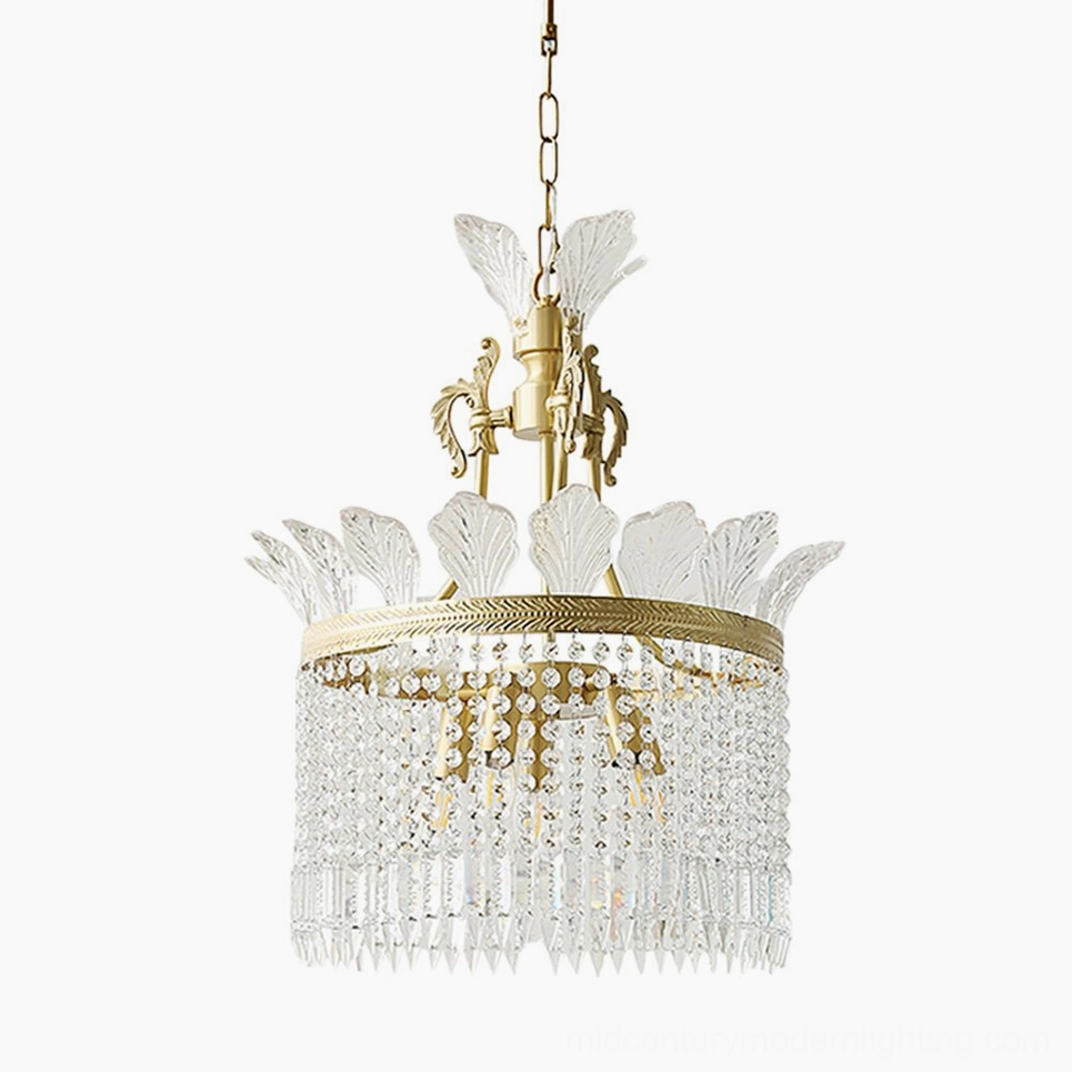 Extra-large crinoline chandelier 80cm diameter with premium brass construction