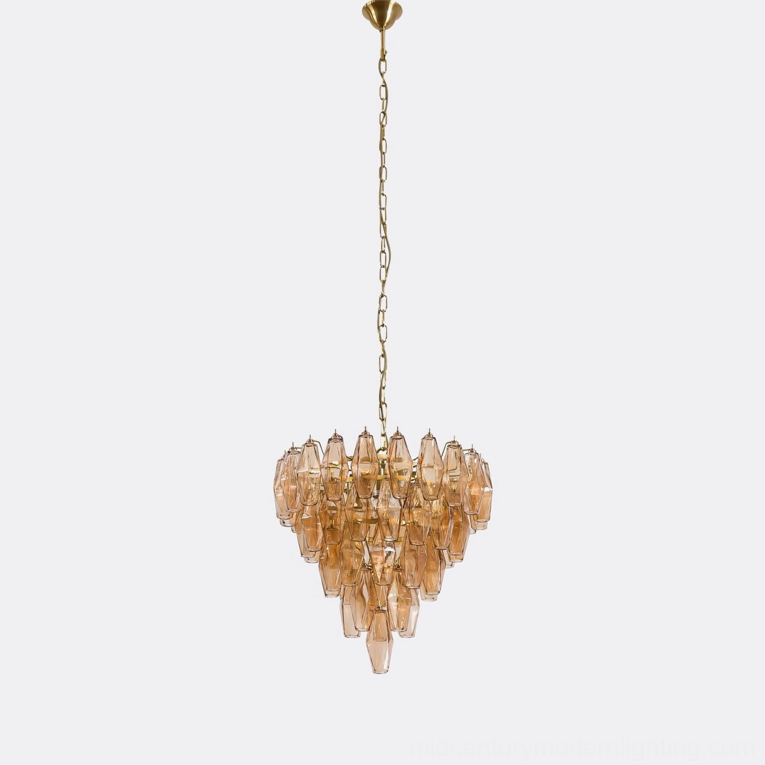 Multi-color crystal prism chandeliers comparison showcase all available colorways