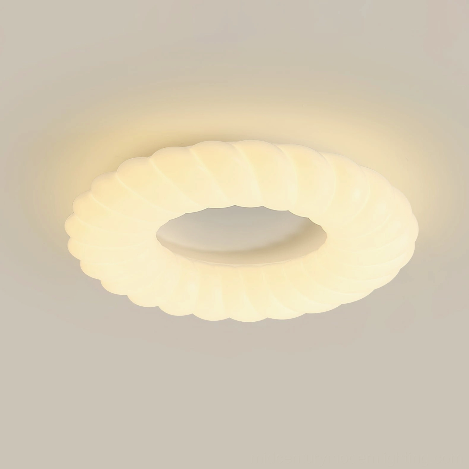 Cumulus large ceiling lamp 23.6 inch diameter cool white LED modern fixture