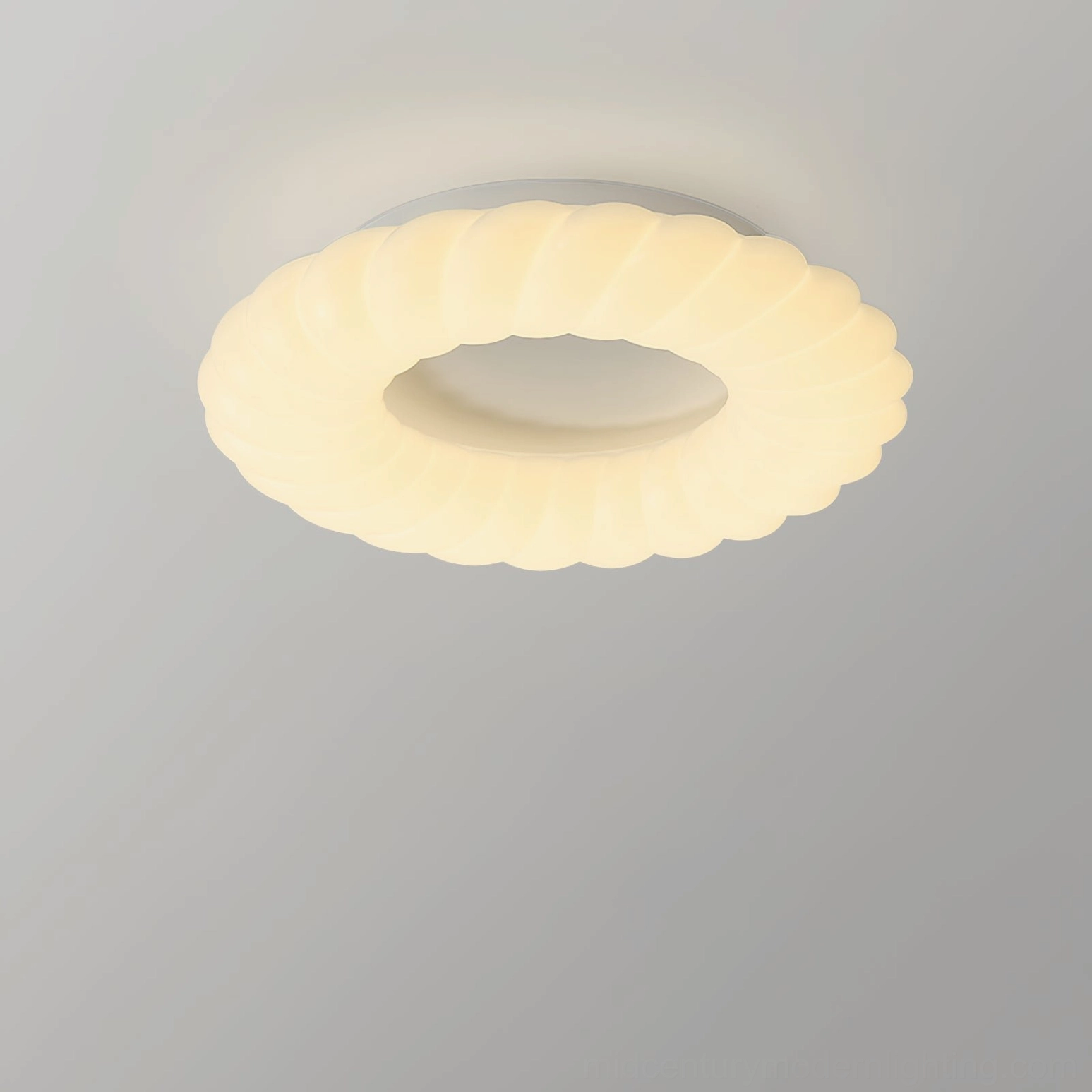 Cumulus LED ceiling lamp in contemporary living room modern interior design scheme