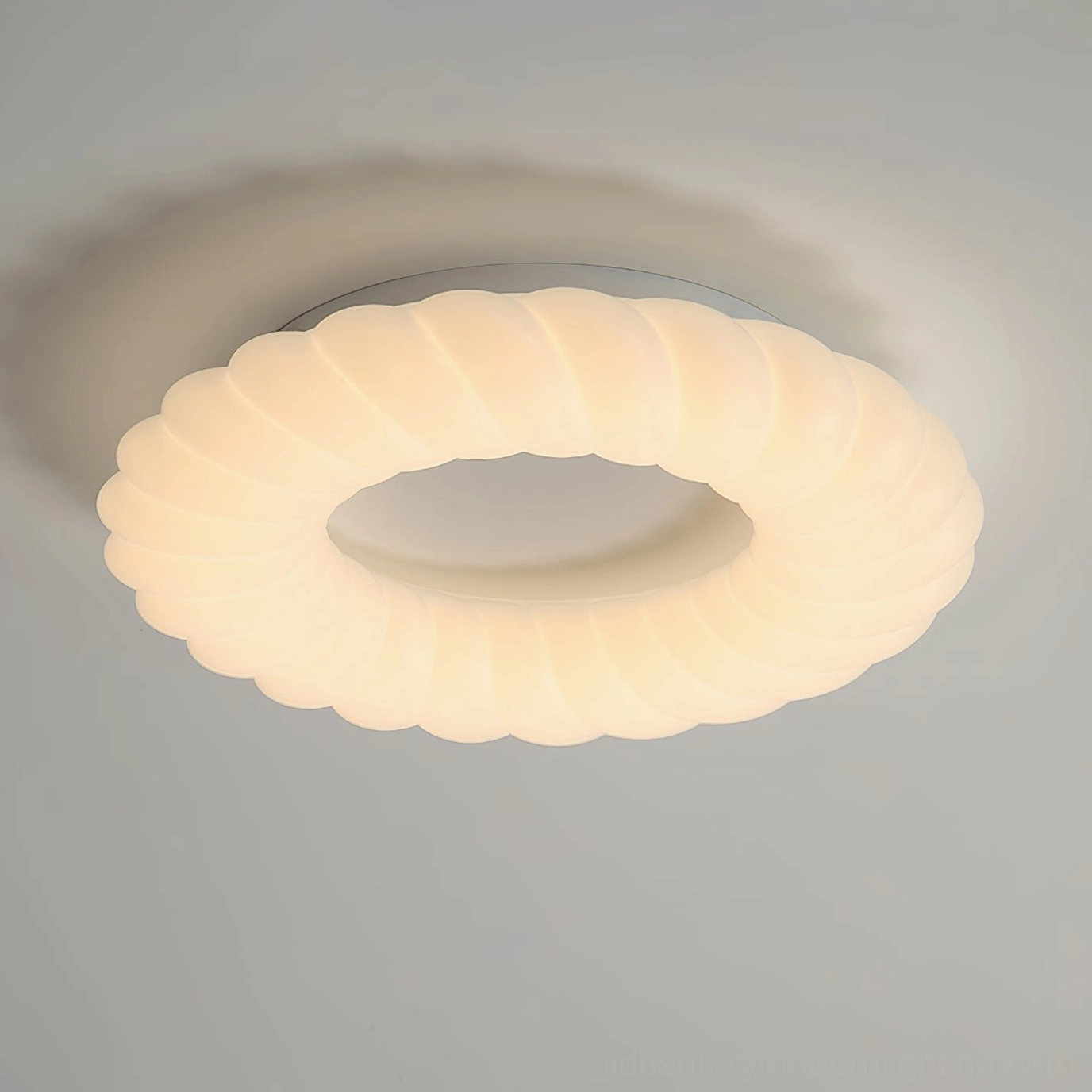 Cumulus ceiling lamp packaging and product presentation professional photography