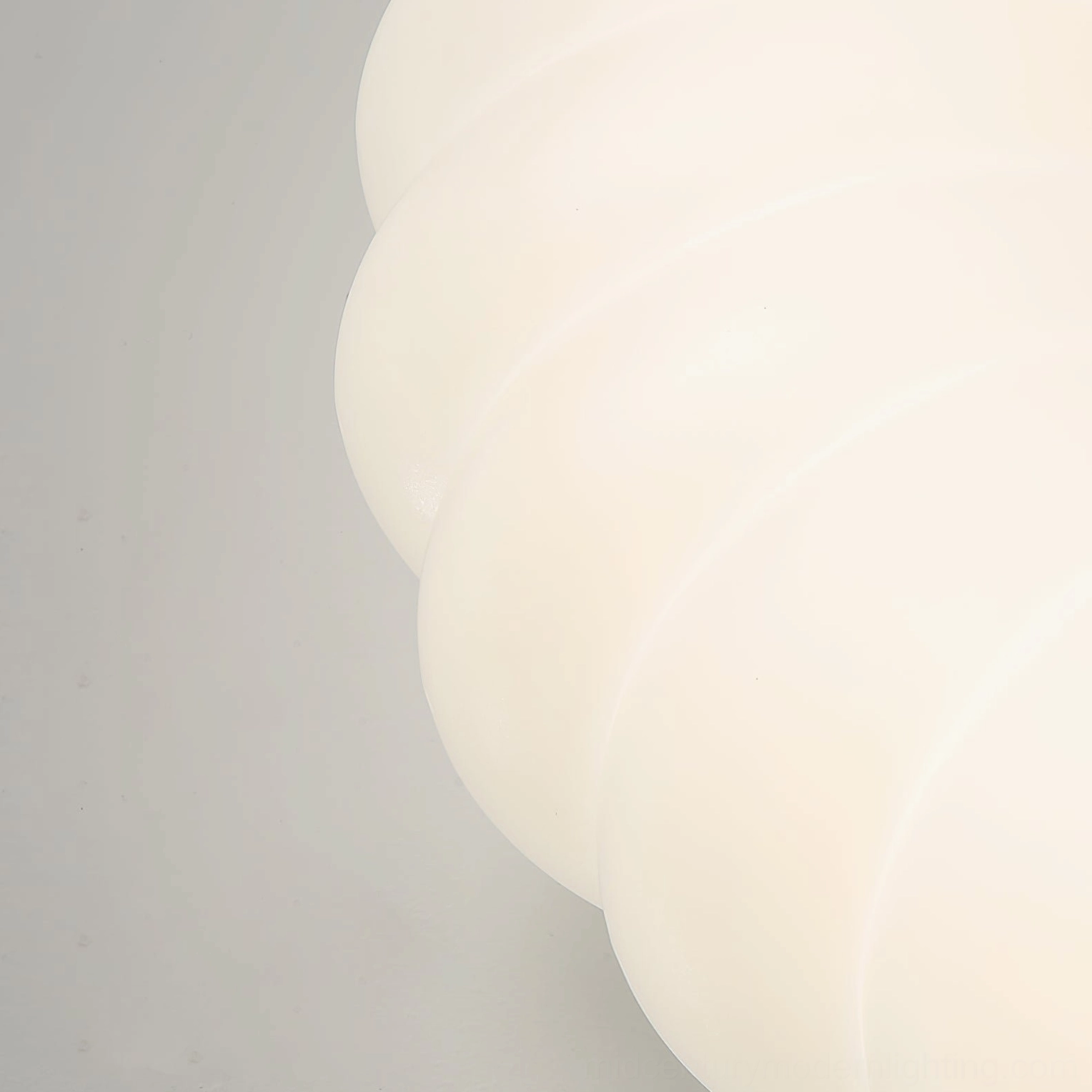 Cumulus contemporary ring ceiling light soft warm amber lighting ambiance