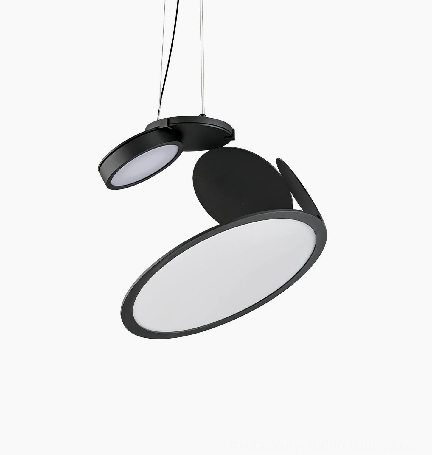 Cut pendant lamp side profile laser-cut aluminum structure design