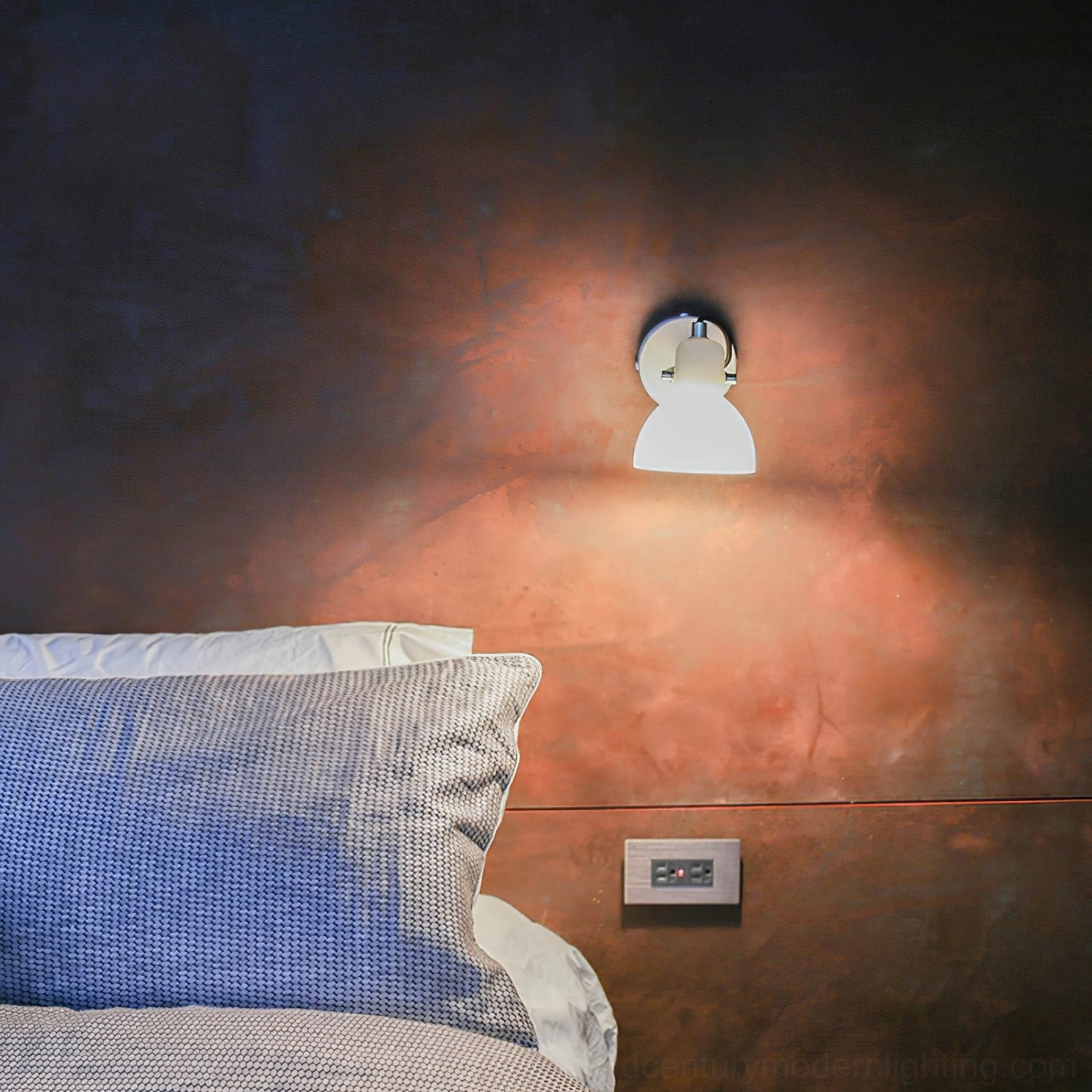 Daniel wall lamp paired with contemporary home decor, showcasing versatile styling for modern living