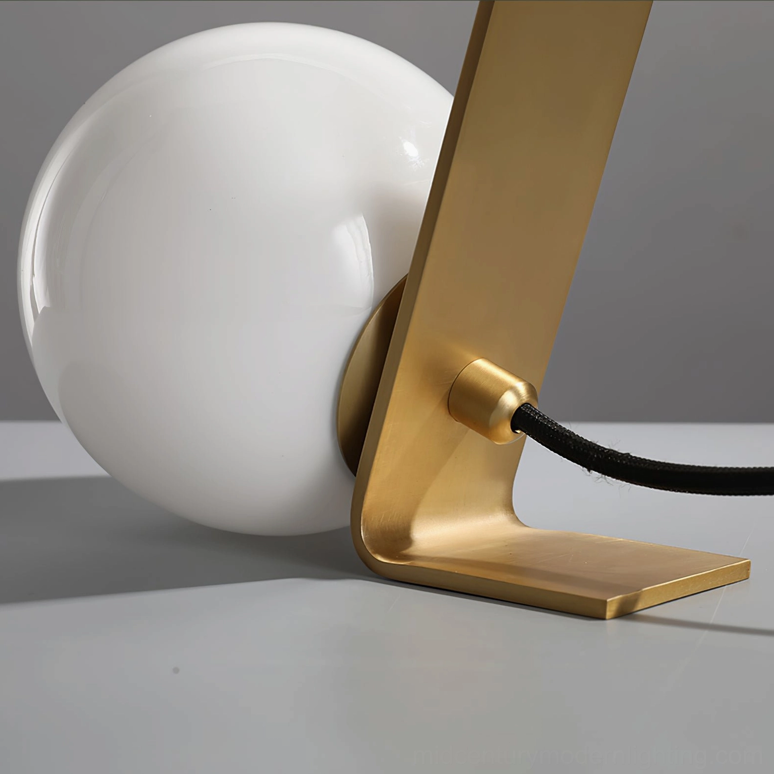 Daphne table lamp in modern home office workspace setting on desk accent
