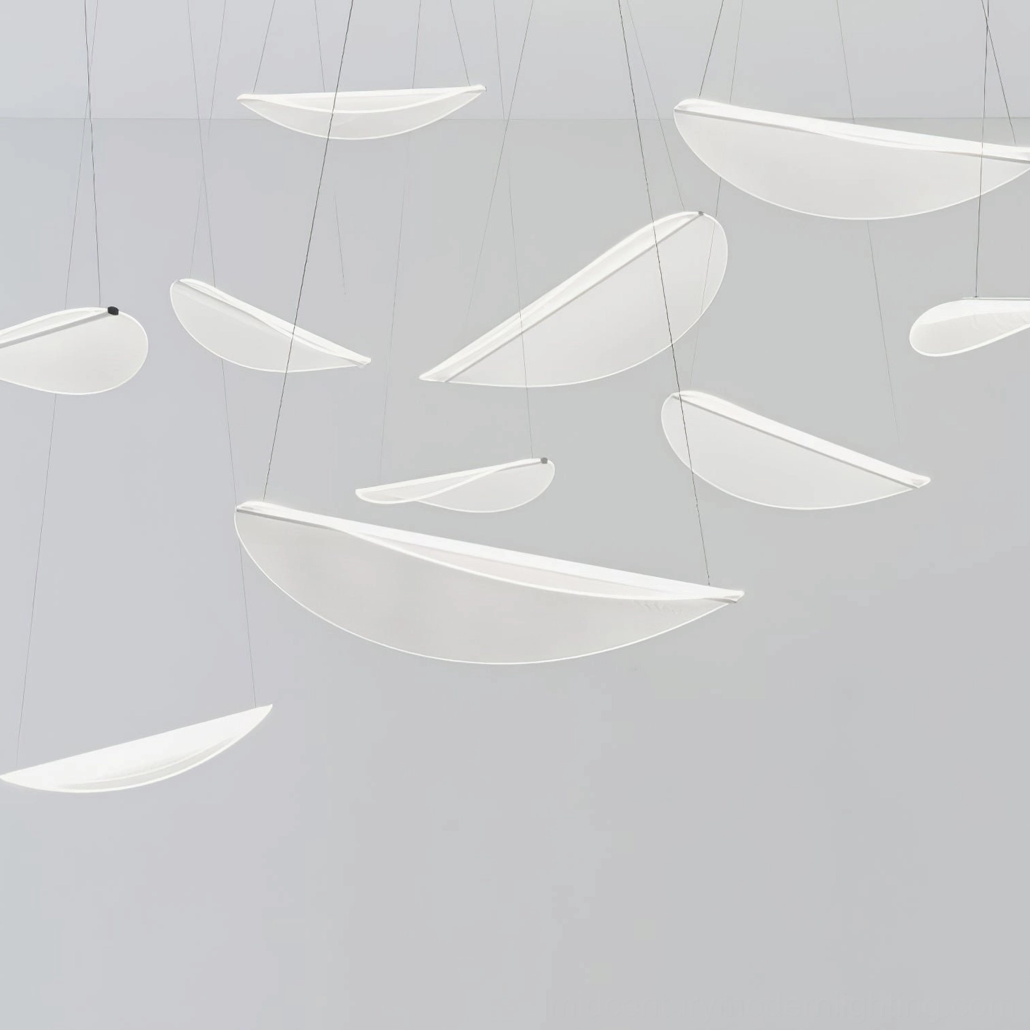 Diphy pendant lamp minimalist twisted silhouette modern lighting aesthetic design