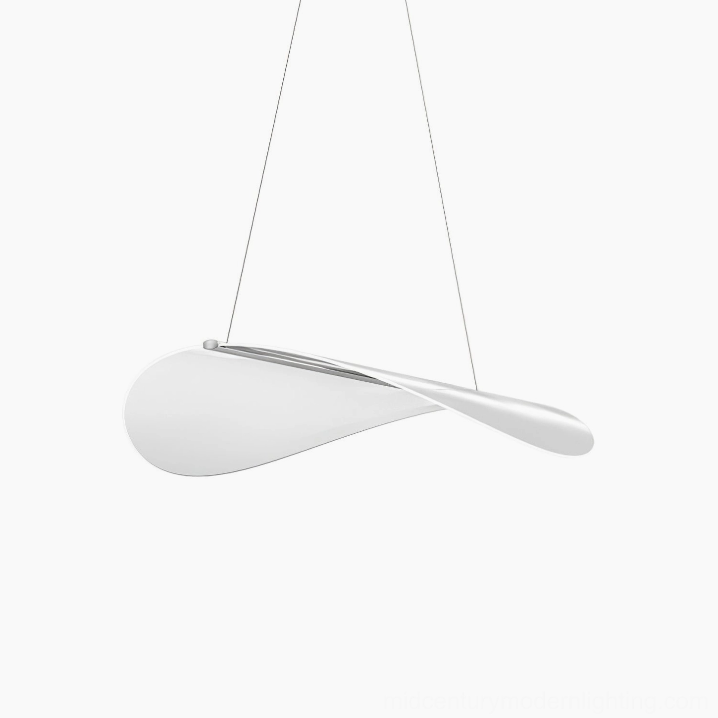 Diphy pendant lamp white finish minimalist design contemporary home interior