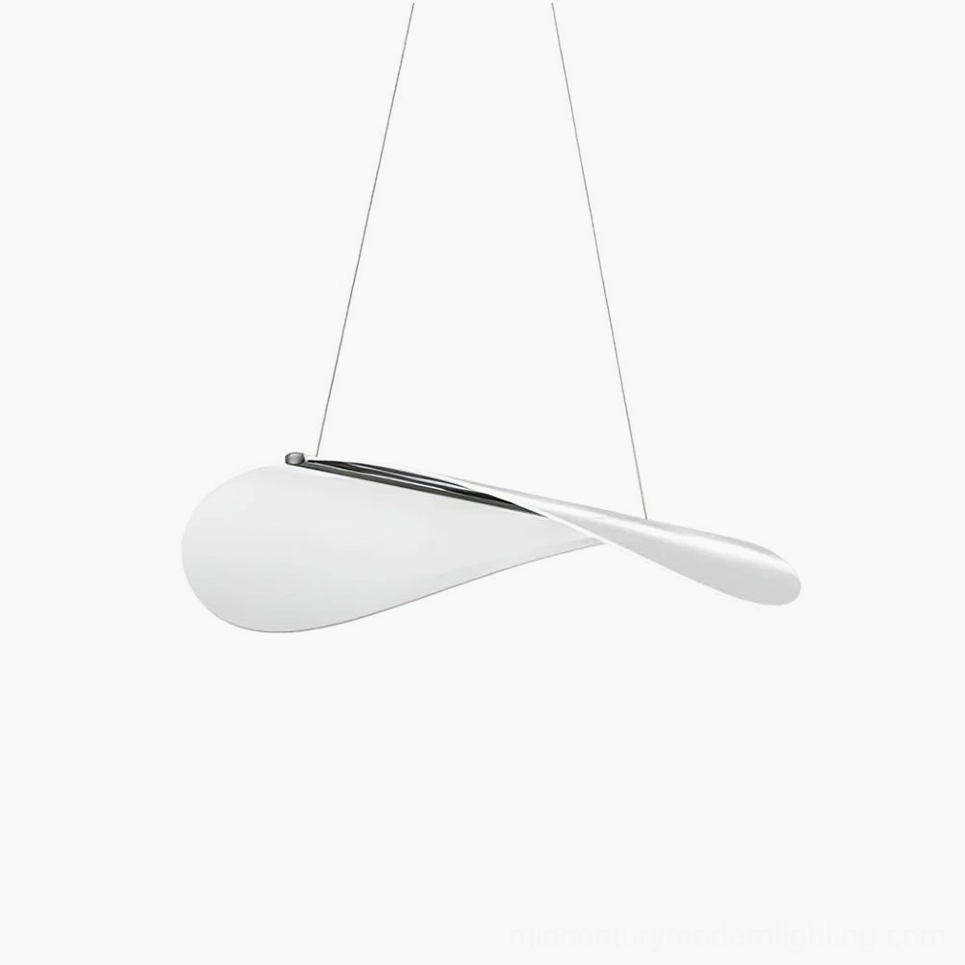 Sculptural pendant lamp organic twisted form modern interior minimalist style