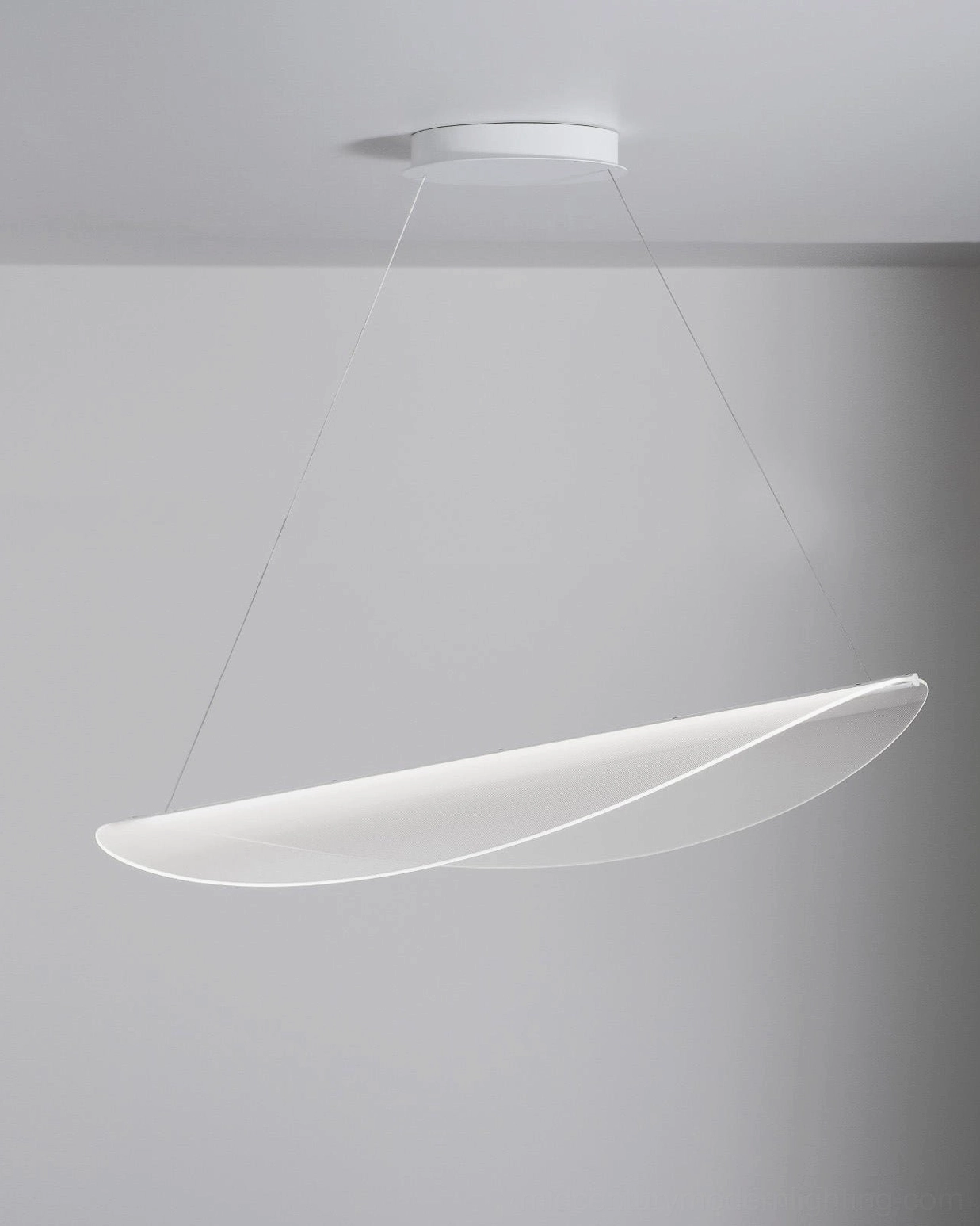Suspended twisted pendant lamp contemporary home interior minimal style fixture