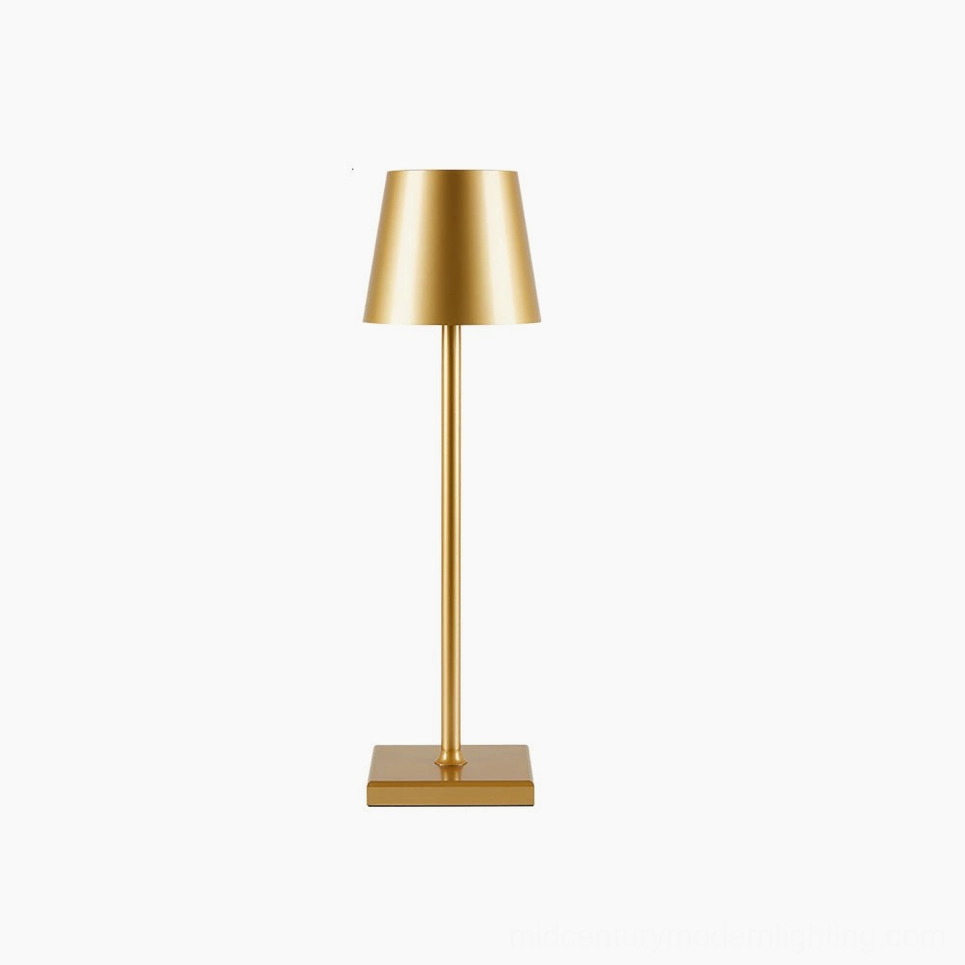 Doku cordless portable lamp gold finish warm luxury bohemian decor aesthetic