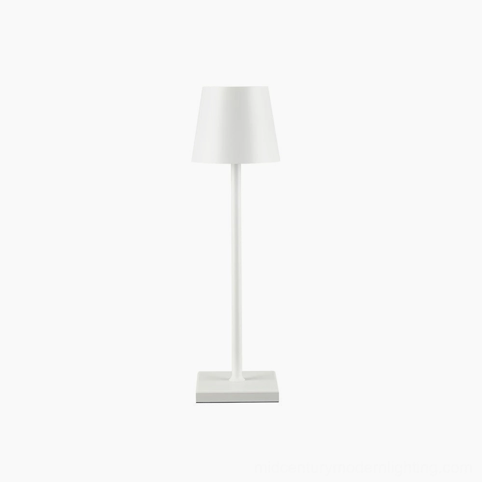 Doku table lamp white finish clean contemporary Scandinavian interior styling