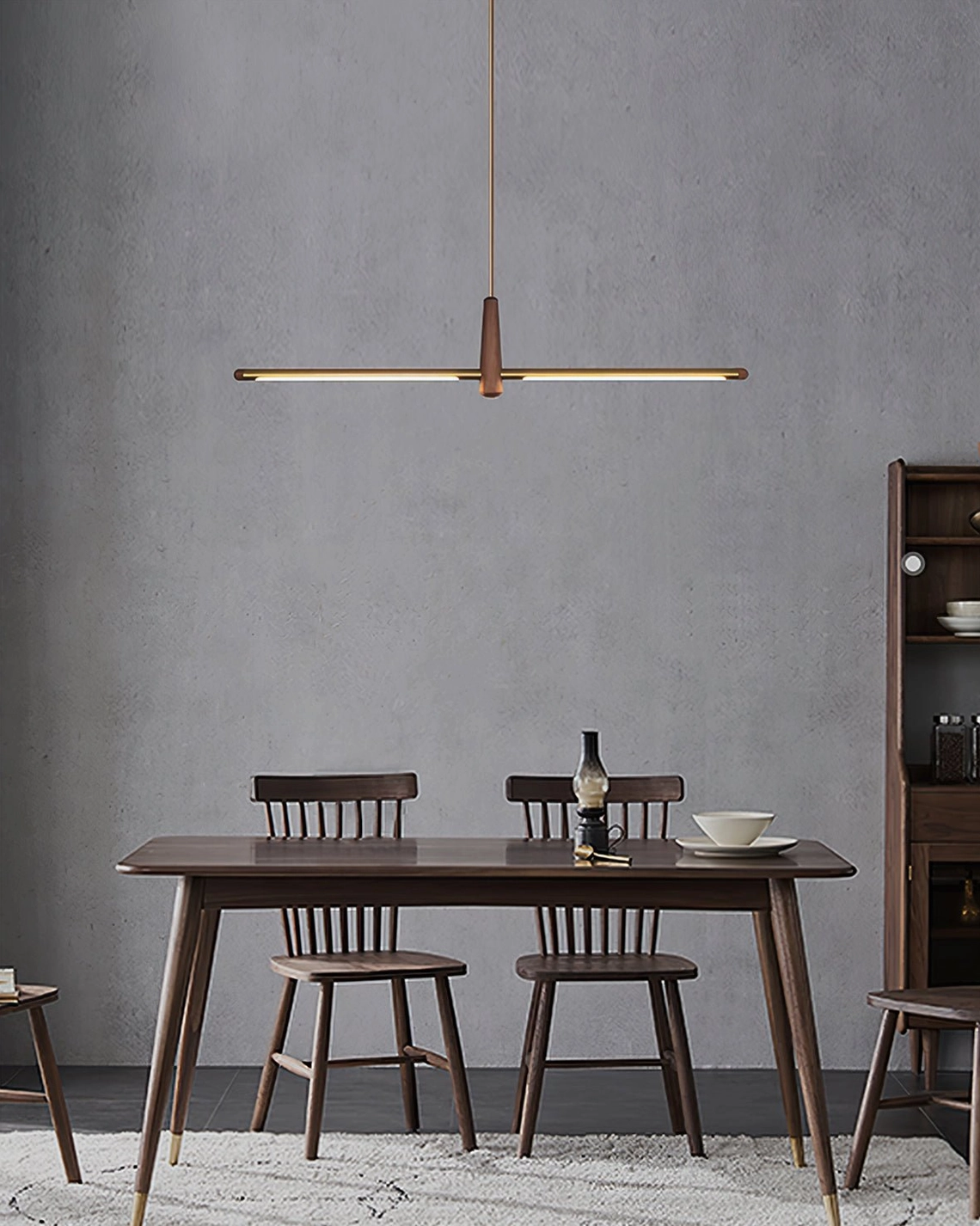 Dorian chandelier installed dining room lighting solution contemporary home interior