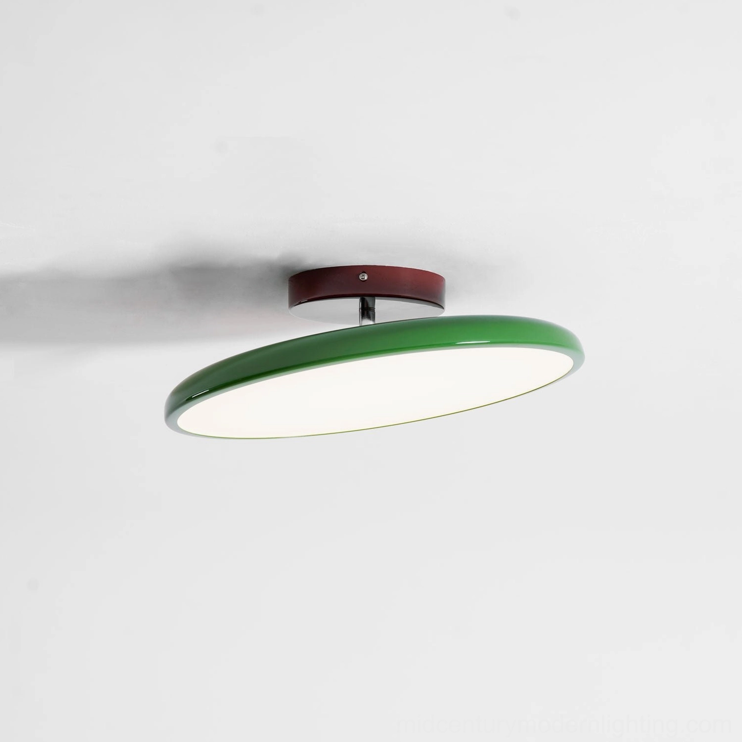 Drift adjustable ceiling lamp brown finish variant interior view