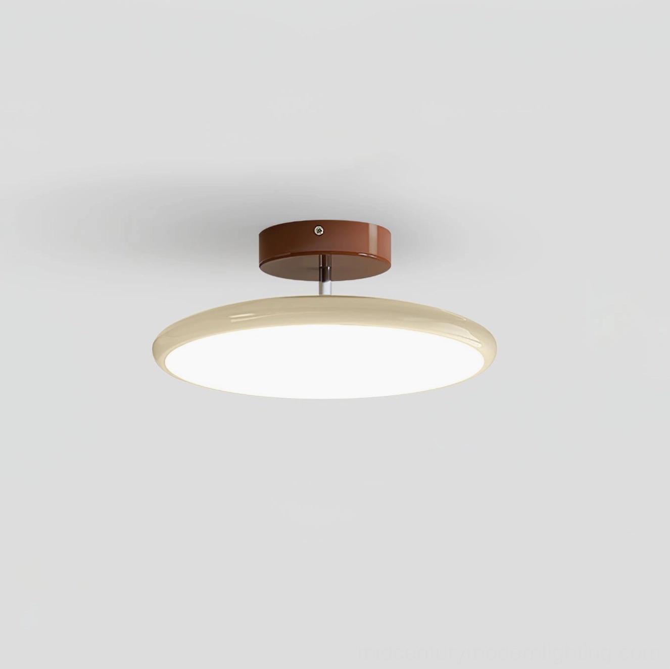 Drift ceiling fixture in contemporary home showing even light distribution design